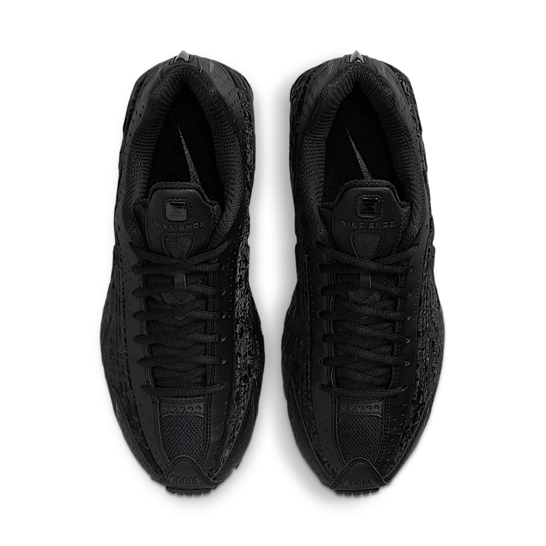 Nike Shox R4 Black Floral, Black/Dark Smoke Grey (HV0934-002)