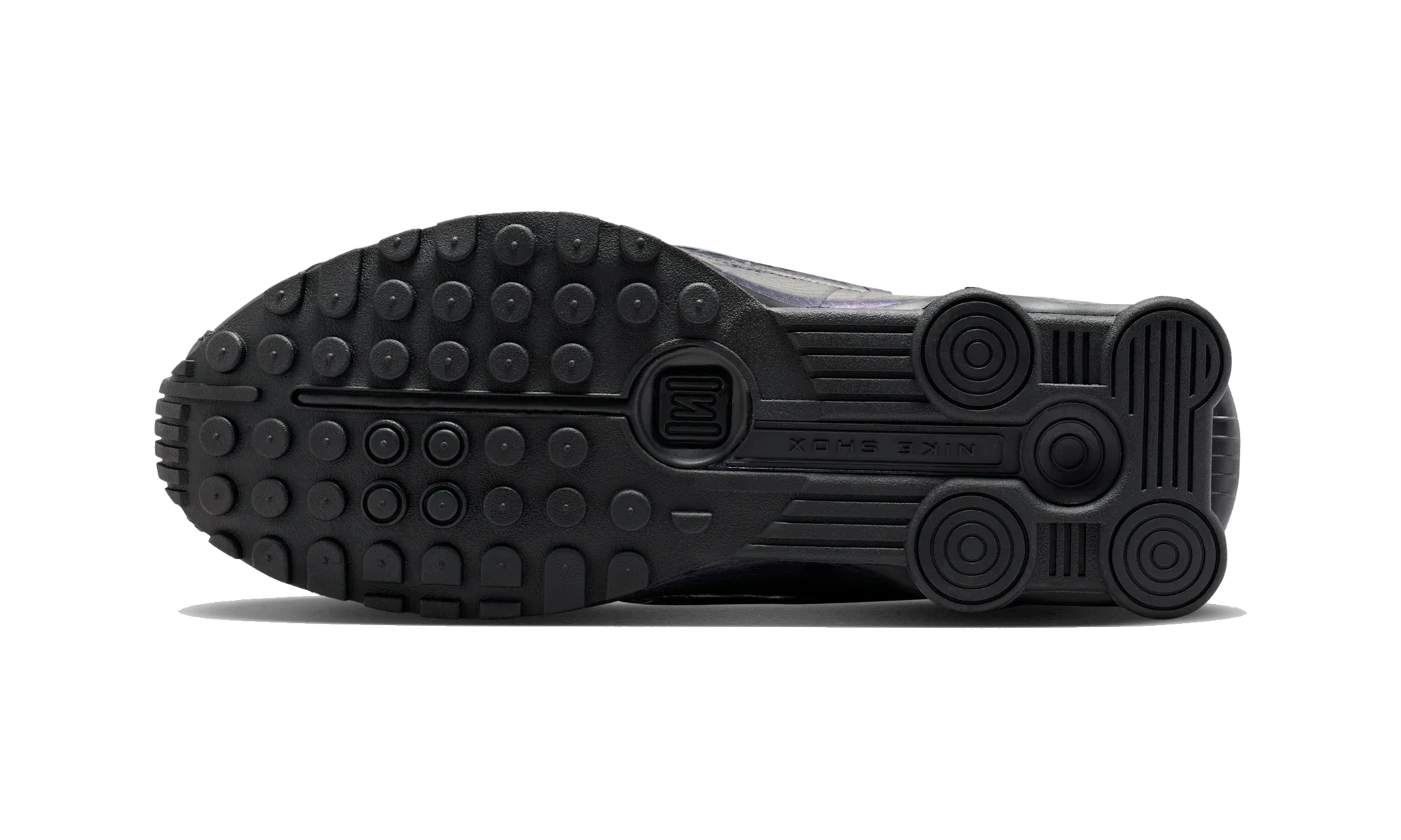 Nike Shox R4 Black Metallic Silver Purple Dynasty