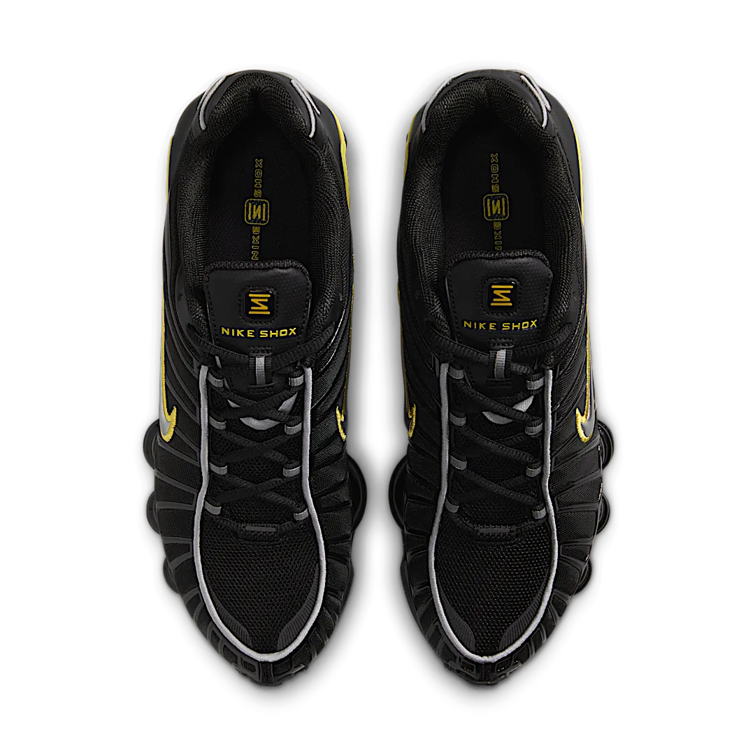 Nike Shox TL Black Dynamic Yellow Metallic Silver, Black/Dynamic Yellow-Metallic Silver (CN0151-002)