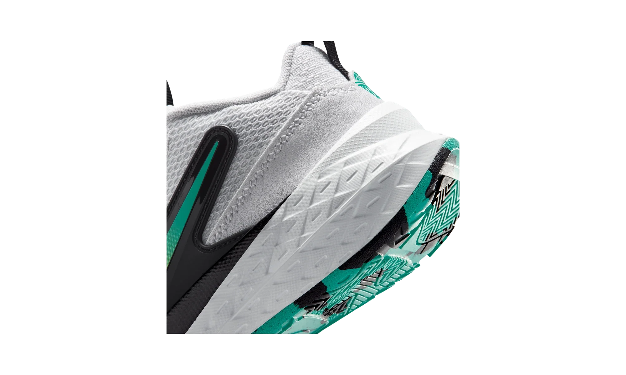 Nike Team Hustle D 12 White Black Emerald Topaz Gold (PS)