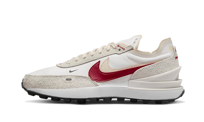 Nike Waffle One SE Sail Pearl White Black Gym Red