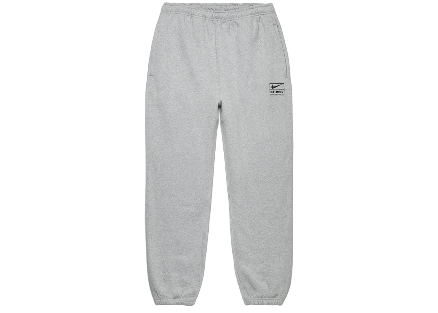 Nike x Stussy Fleece Sweatpants Grey, Grey (SS23) (DO9340-063)