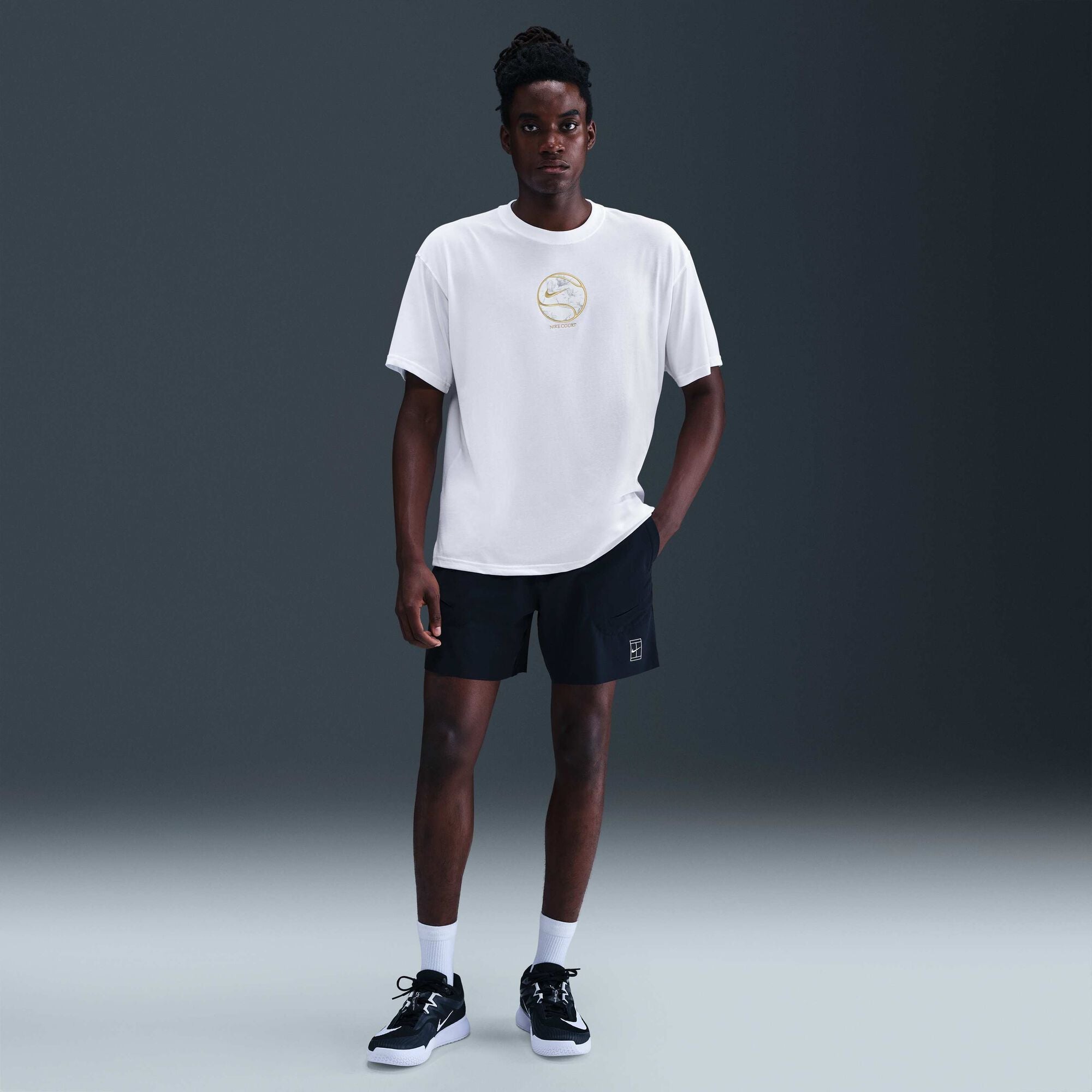 NikeCourt Dri-FIT Max90 T-Shirt White