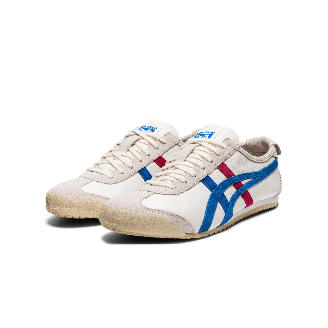 Onitsuka Tiger Mexico 66 Vintage White Directoire Blue Red, White/Directoire Blue (1183B391-100)
