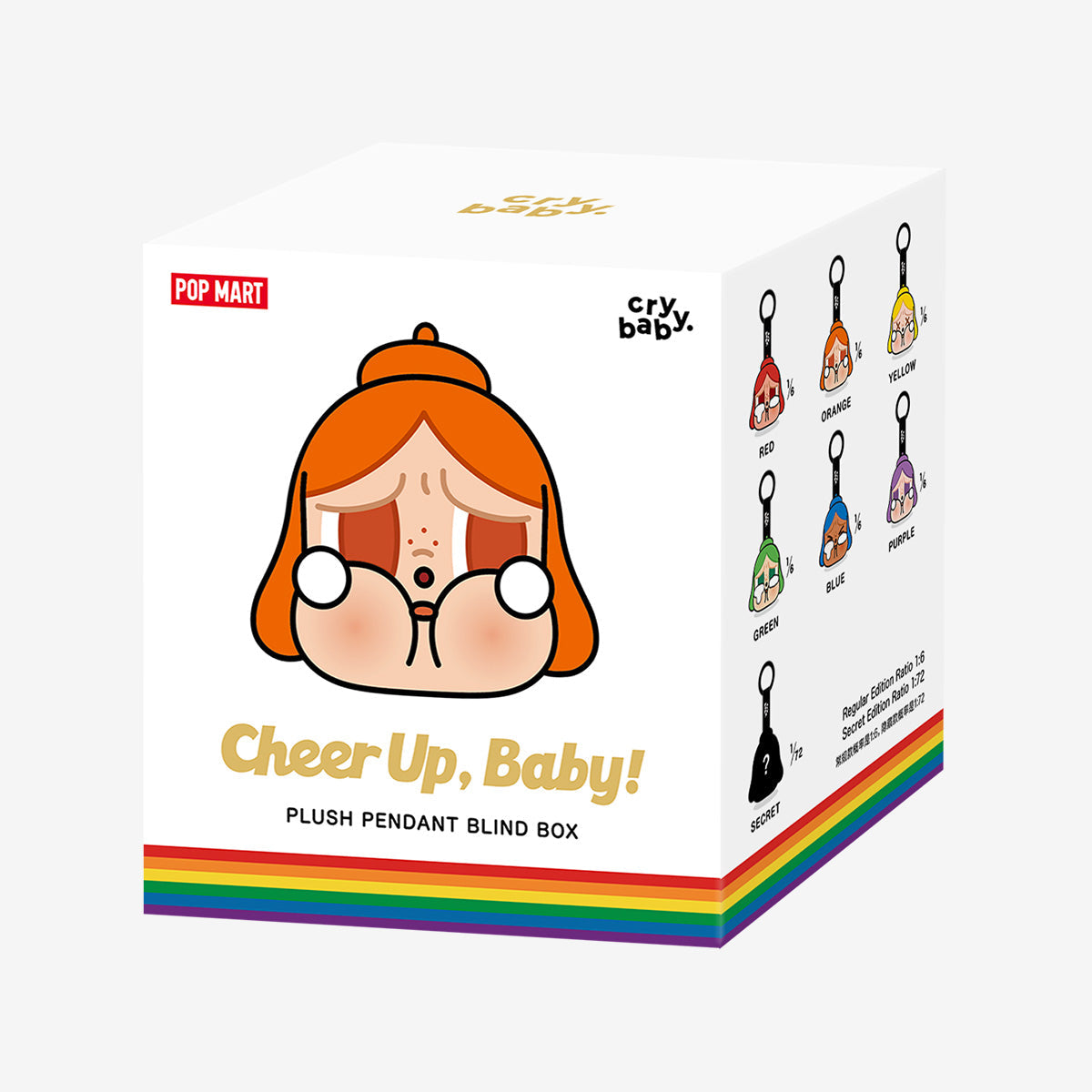 Pop Mart CRYBABY CHEER UP, BABY! Series Plush Pendant Sealed Case (6 Blind Box), None (1231219017)