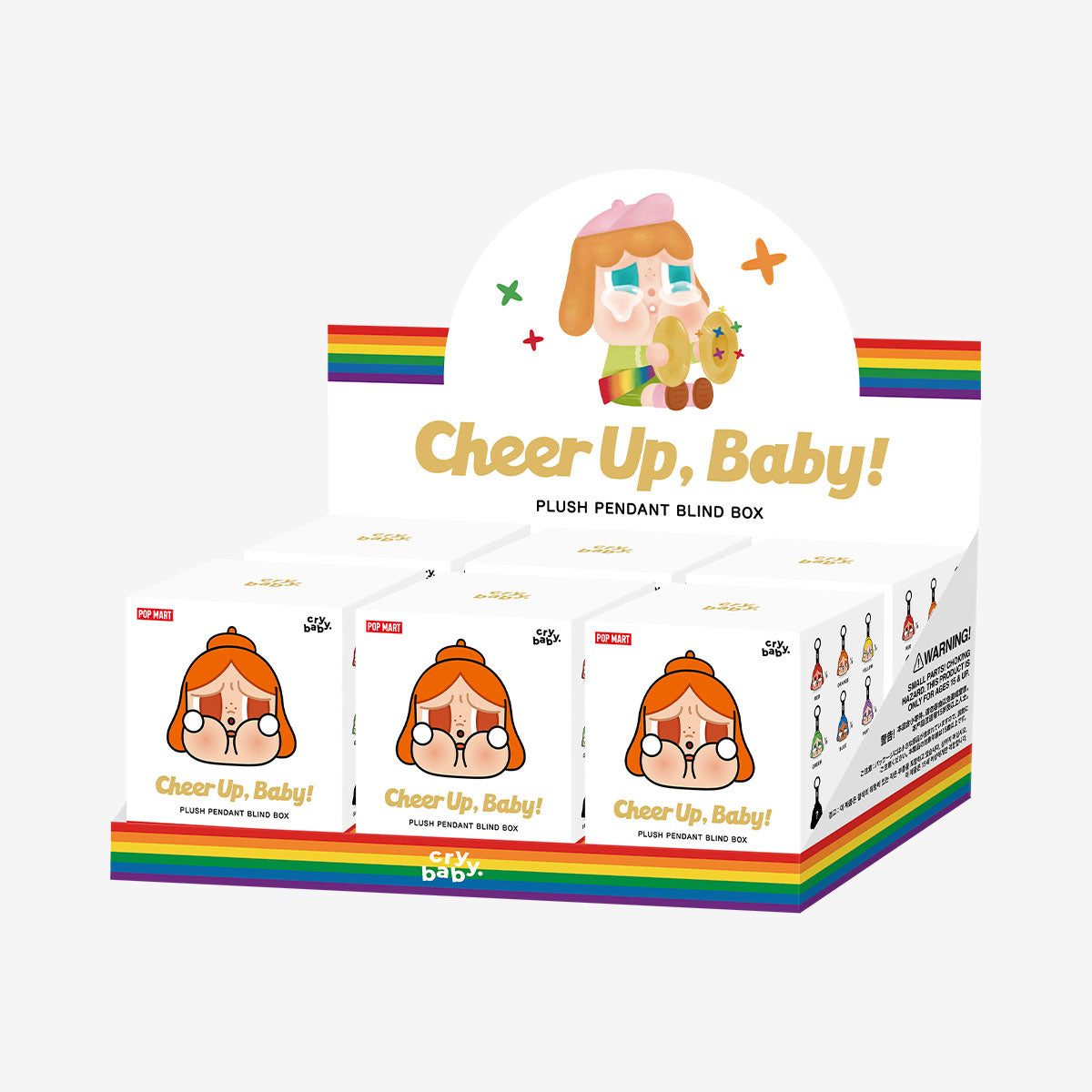 Pop Mart CRYBABY CHEER UP, BABY! Series Plush Pendant Sealed Case (6 Blind Box)