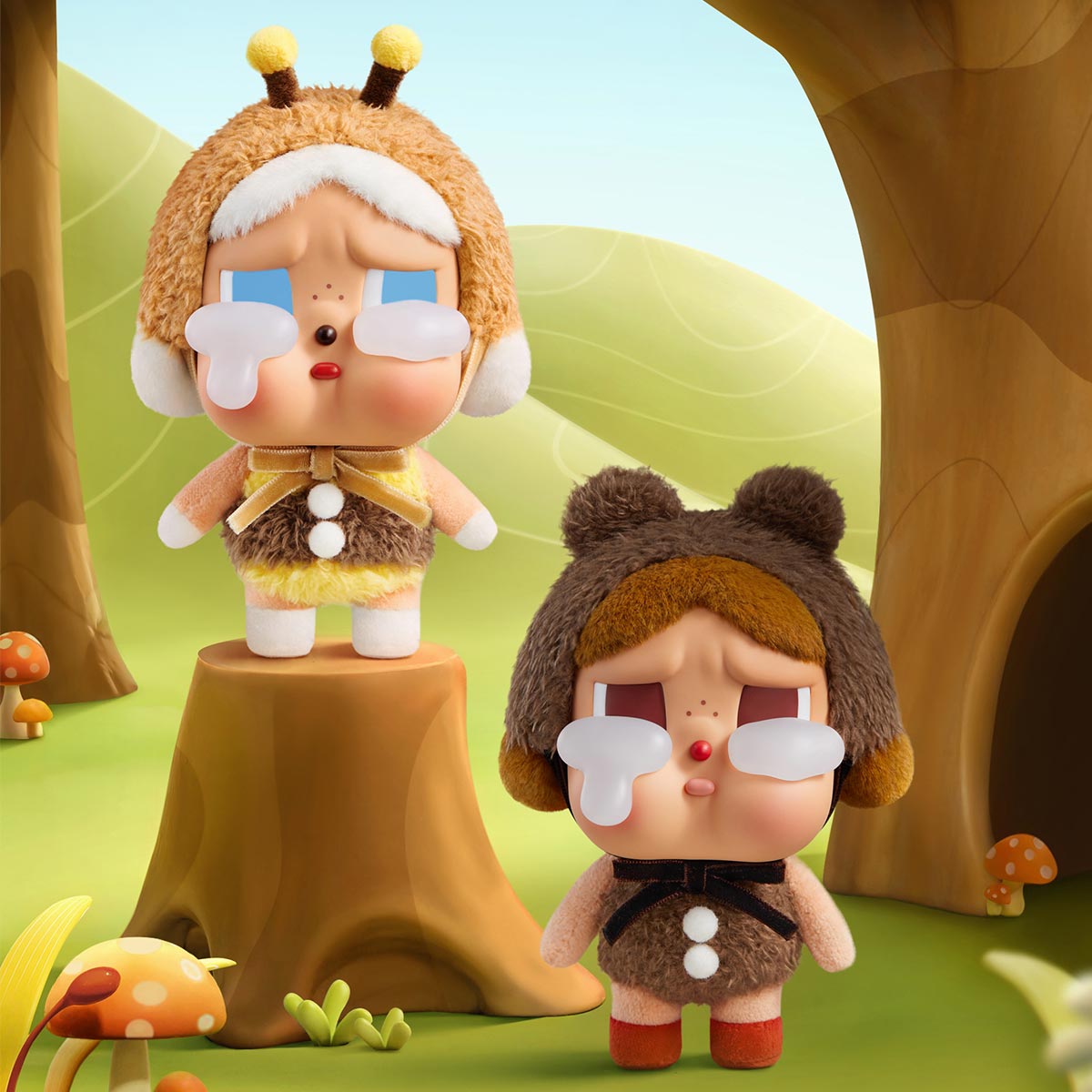 Pop Mart CryBaby Crying Again Series Vinyl Face Plush Sealed Case (6 Blind Box), None (1240912009)