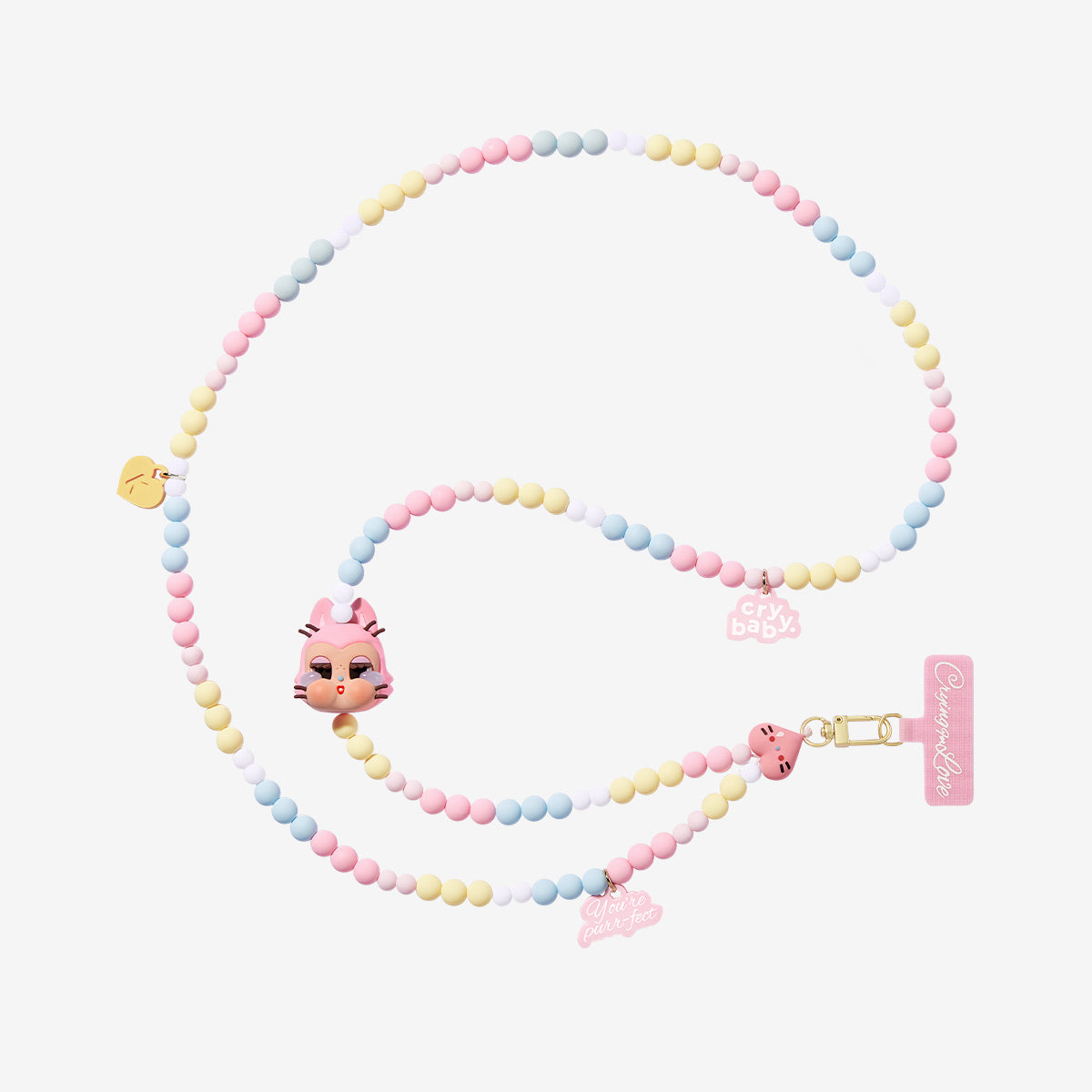 Pop Mart CryBaby Crying For Love Series Phone Charm Sealed Case (6 Blind Box), None (1241104012)