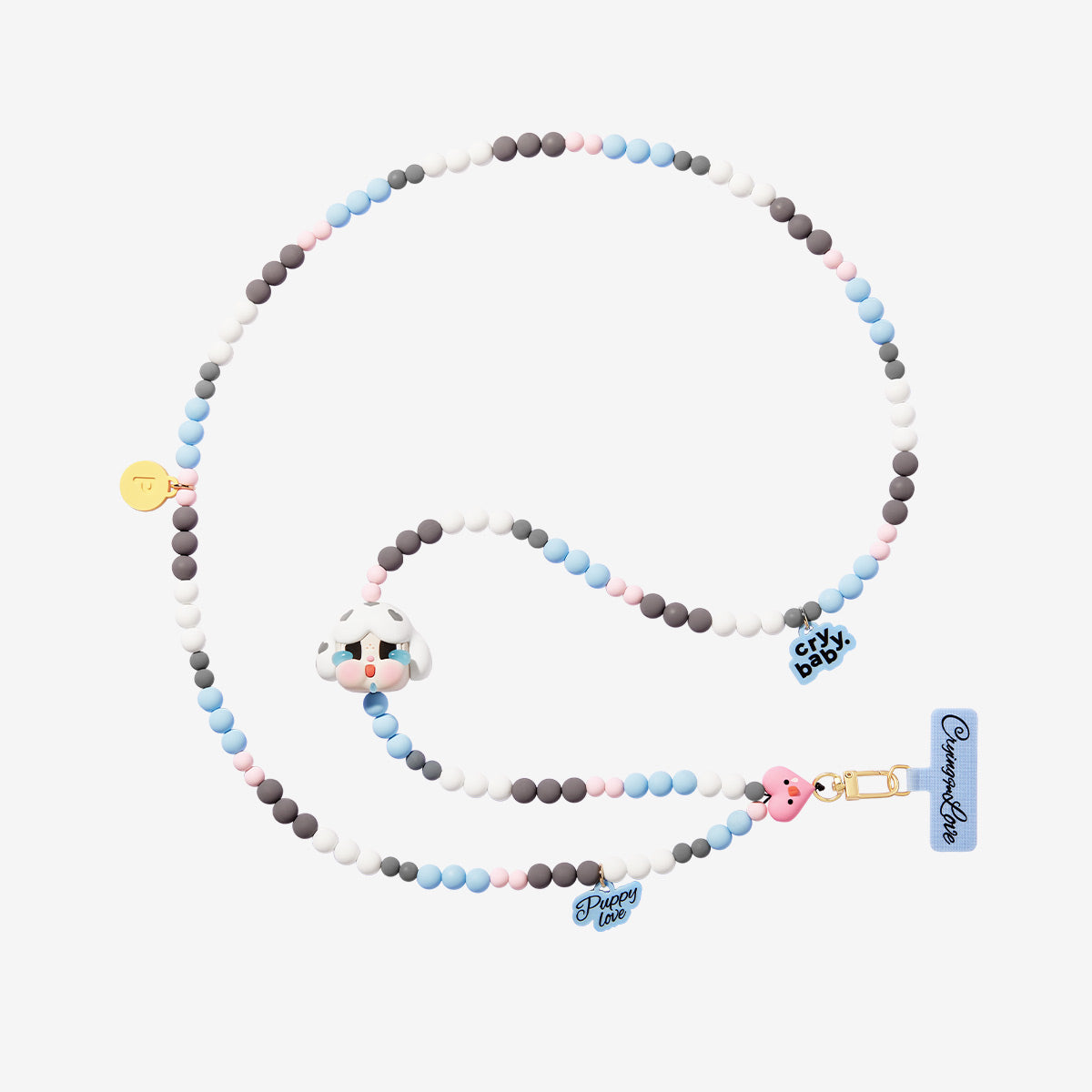 Pop Mart CryBaby Crying For Love Series Phone Charm Sealed Case (6 Blind Box), None (1241104012)