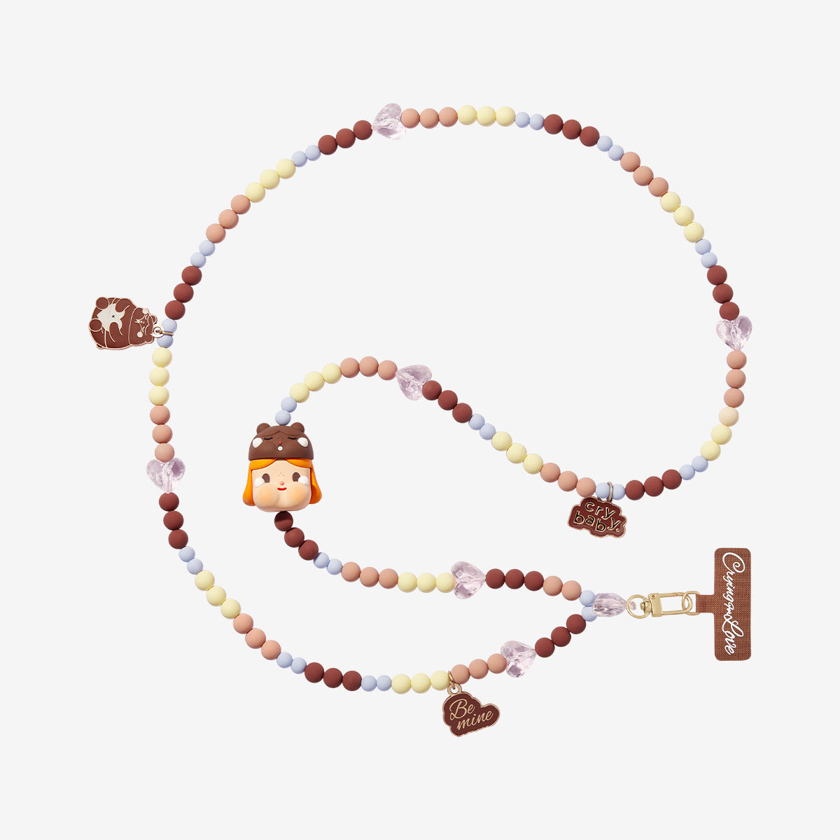 Pop Mart CryBaby Crying For Love Series Phone Charm Sealed Case (6 Blind Box), None (1241104012)