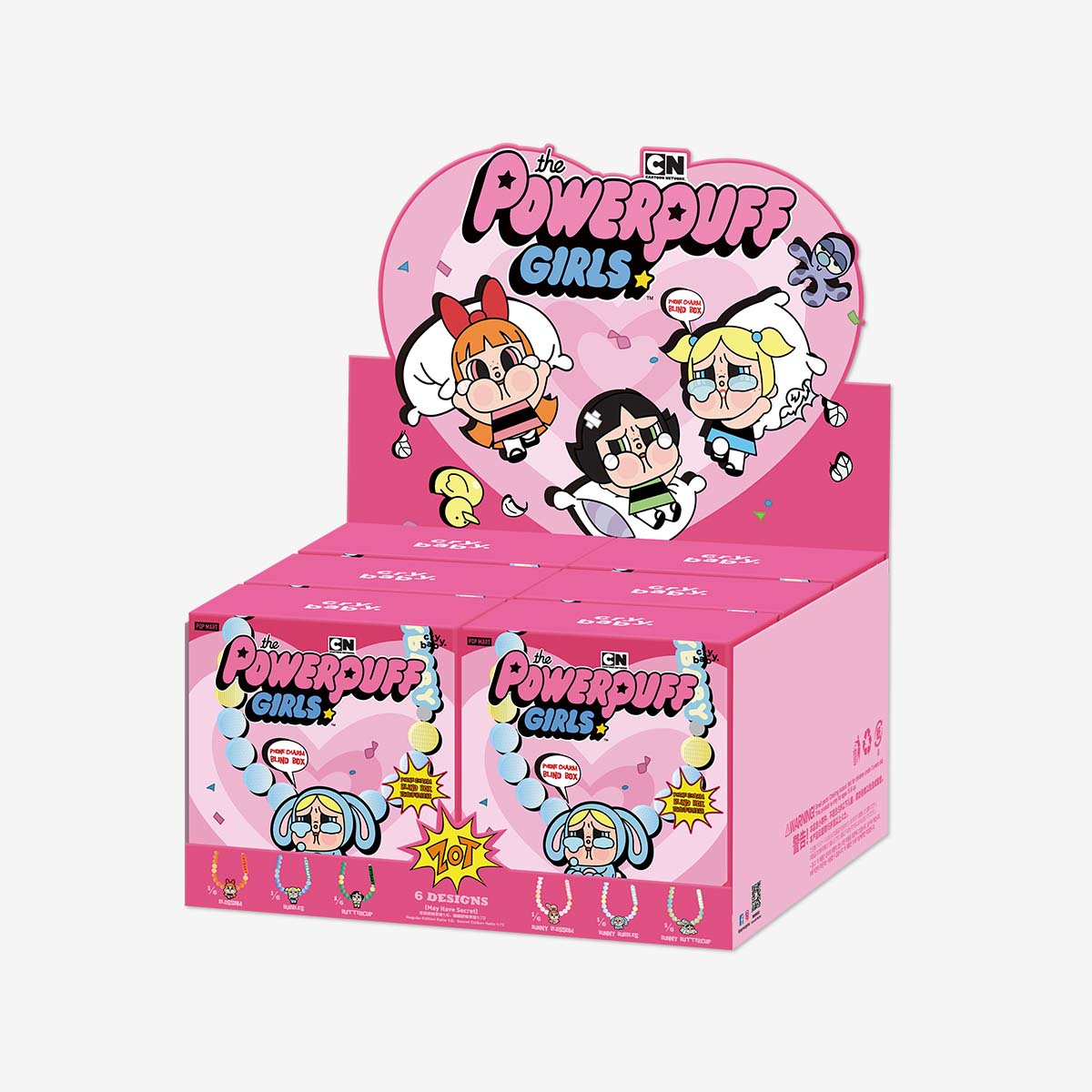 Pop Mart CRYBABY x Powerpuff Girls Series Phone Charm Blind Box