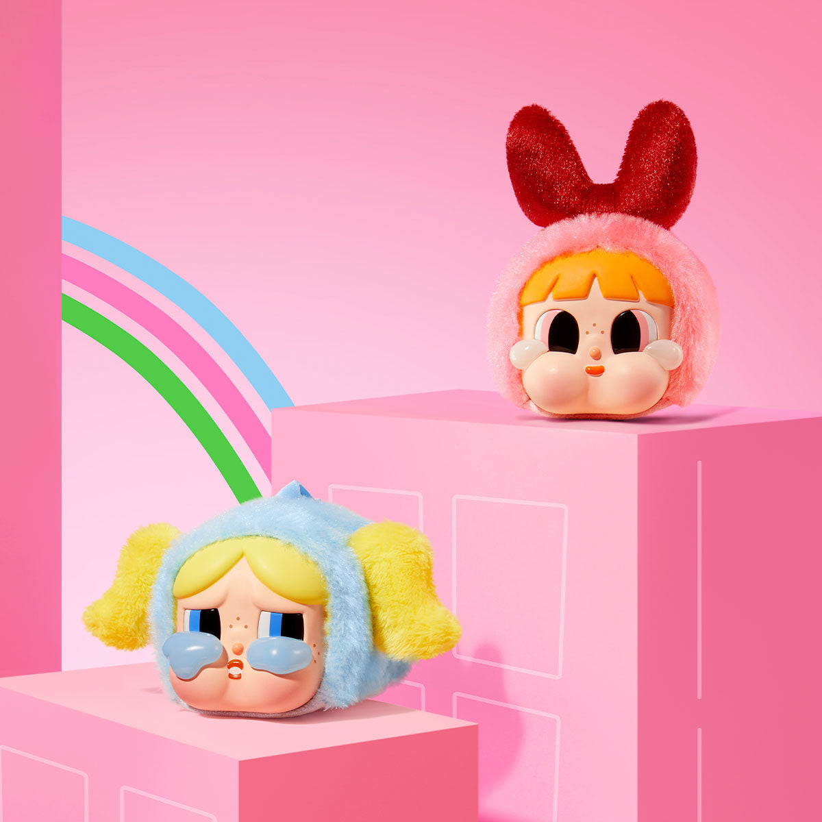 Pop Mart CryBaby × Powerpuff Girls Series-Vinyl Face Plush Blind Box