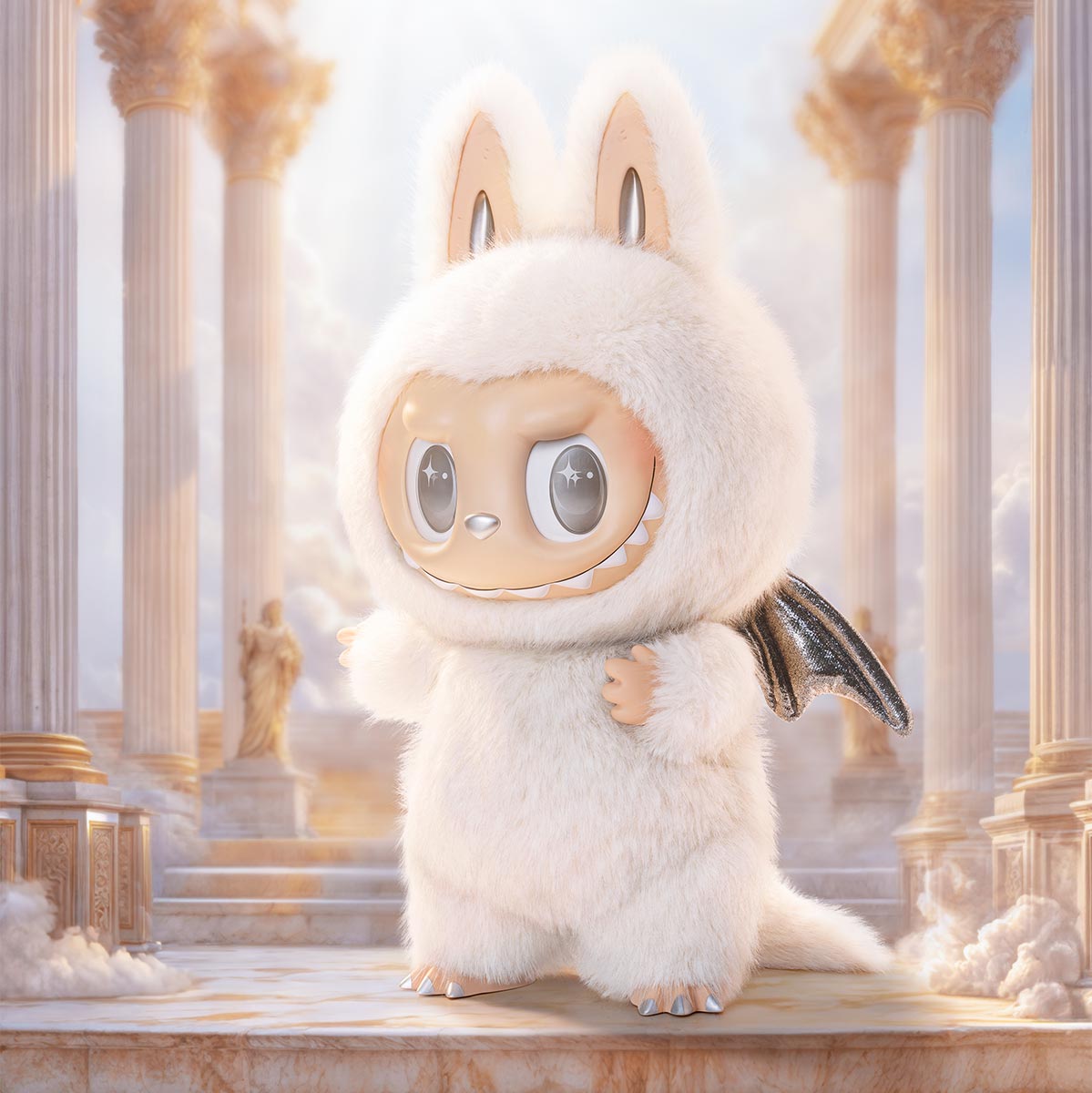 Pop Mart Labubu The Monsters Zimomo Angel in Clouds Figure