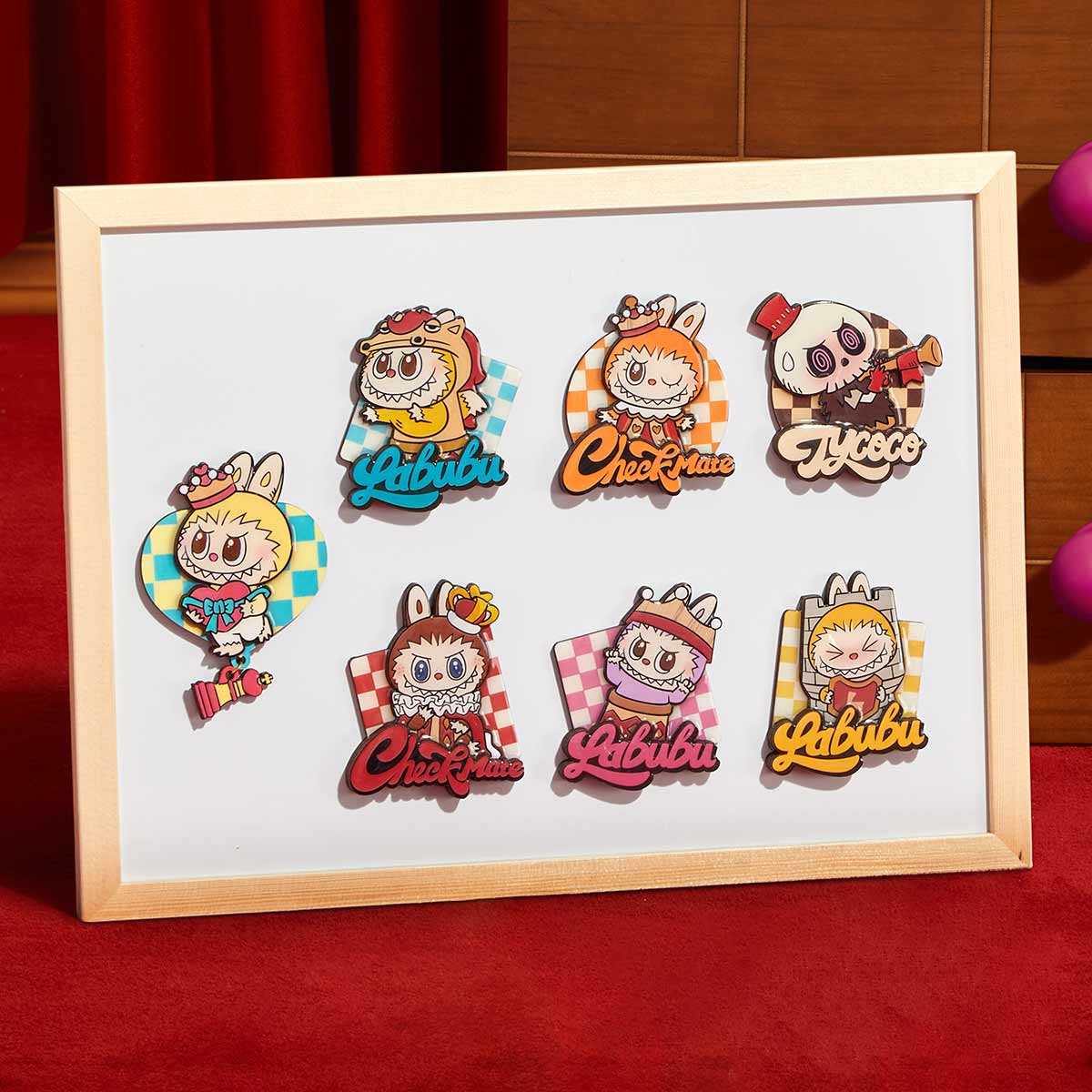 Pop Mart Labubu The Monsters Let's Checkmate Series Fridge Magnet Blind Box