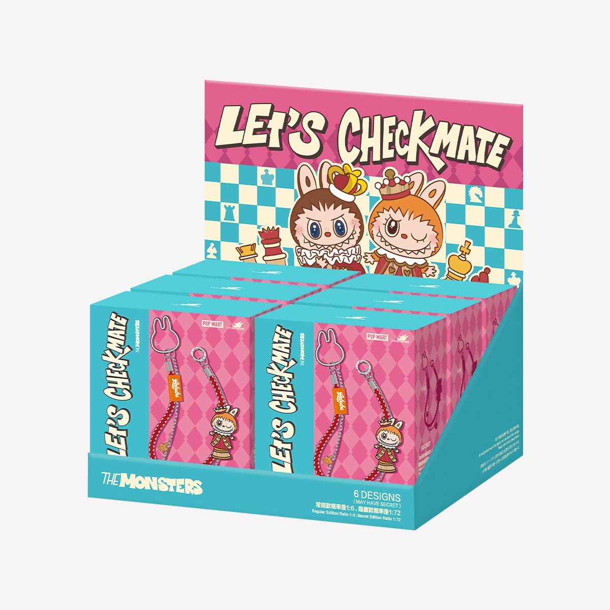 Pop Mart Labubu The Monsters Let's Checkmate Series Pendant Blind Box
