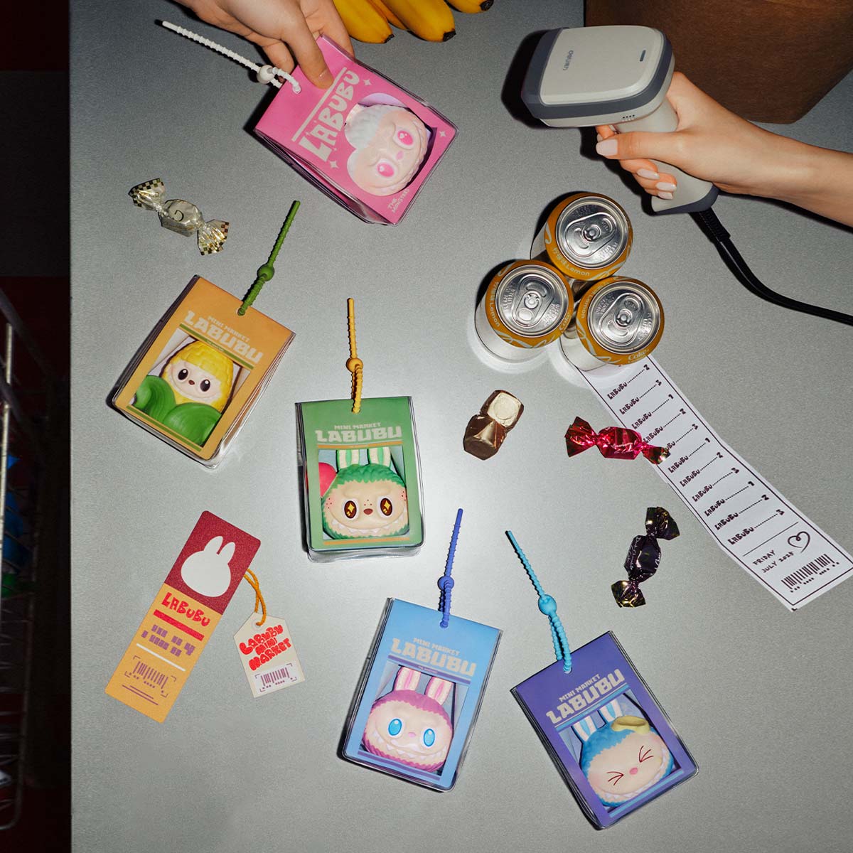 Pop Mart Labubu The Monsters Wacky Mart Series Squishy Charm Blind Box