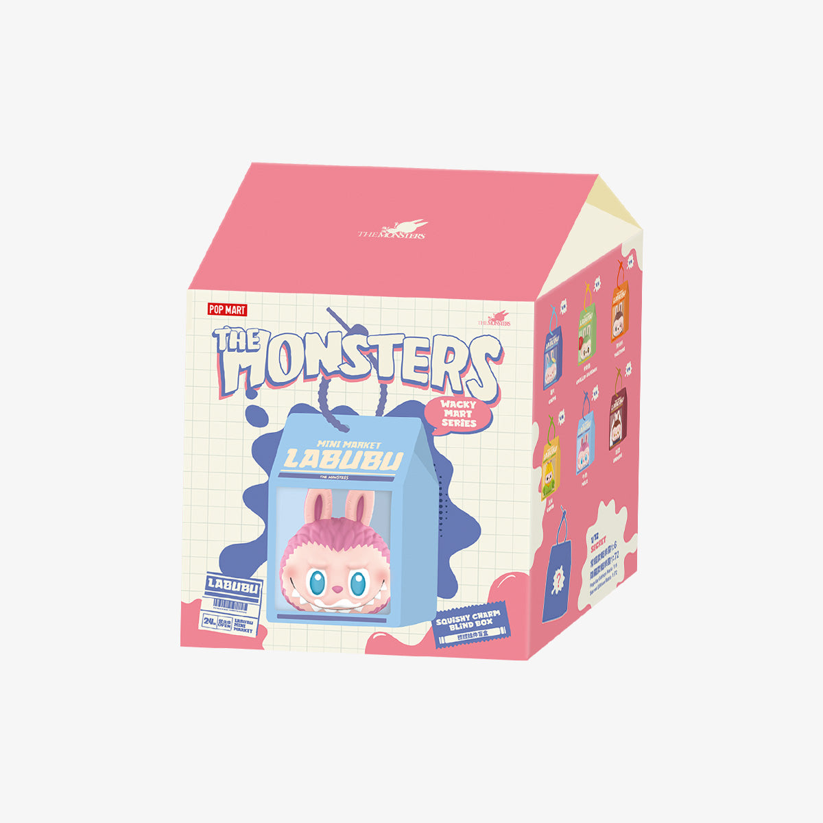 Pop Mart Labubu The Monsters Wacky Mart Series Squishy Charm Blind Box