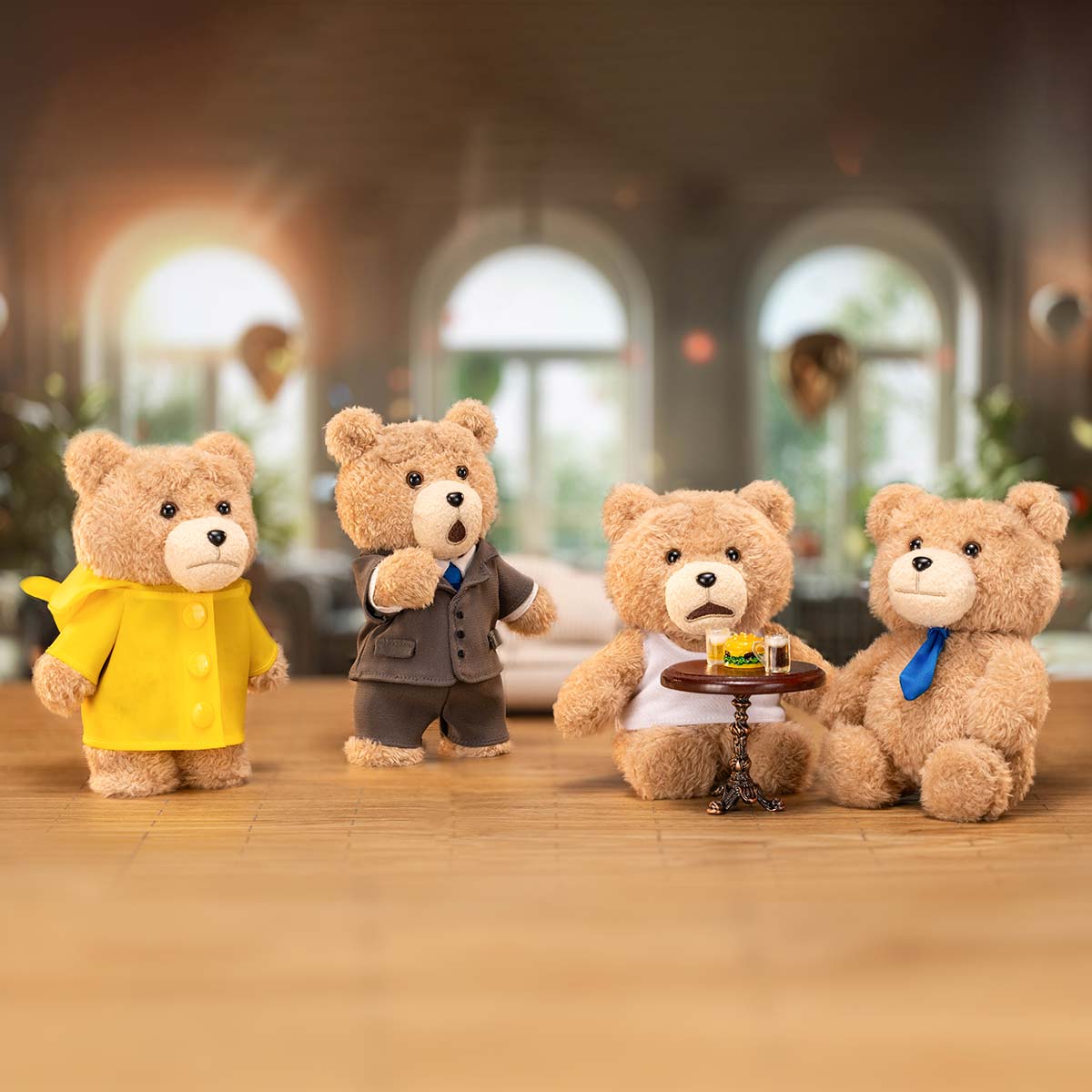 Pop Mart Pop Mart Ted2 Teddy Bear Action Plush Pendant Series Sealed Case (6 Blind Box), None (1240918091)