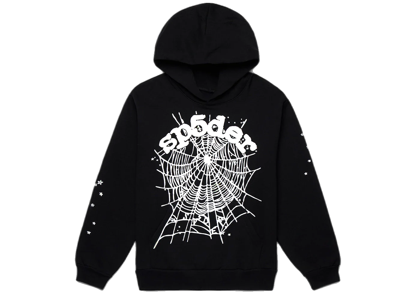 Sp5der OG Web Hoodie Black, Black (sp5der-og-web-hoodie-black)