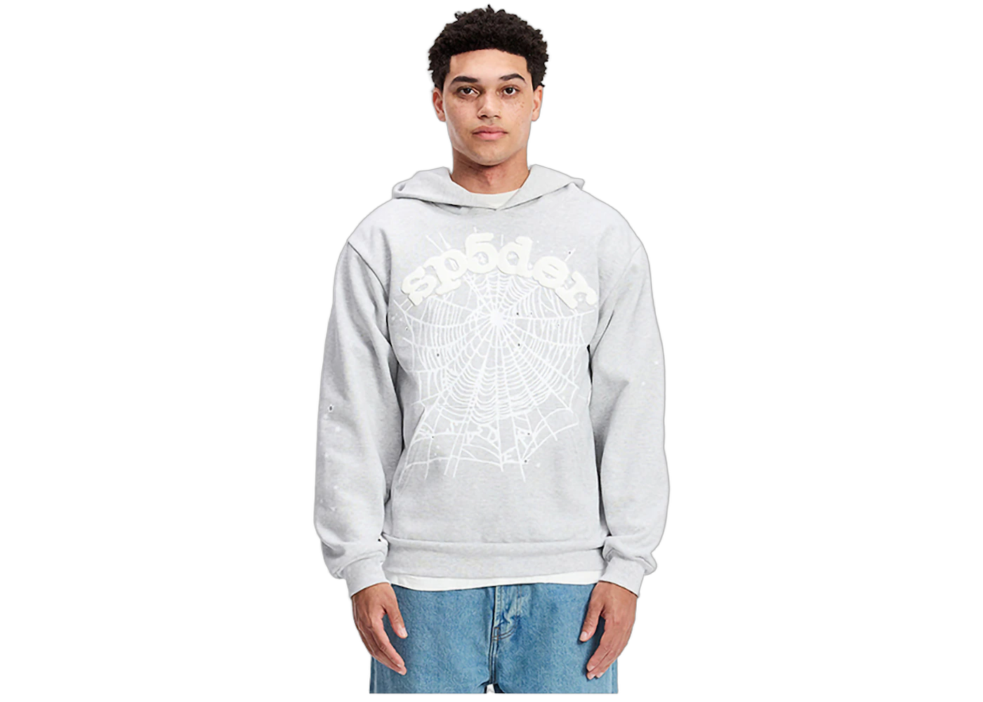 Sp5der OG Web Hoodie Heather Grey