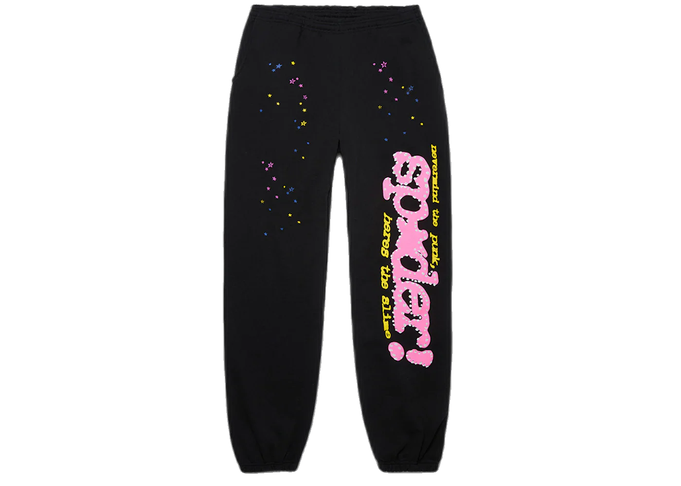 Sp5der P*NK V2 Sweatpant Black, Black (sp5der-pnk-v2-sweatpant-black)