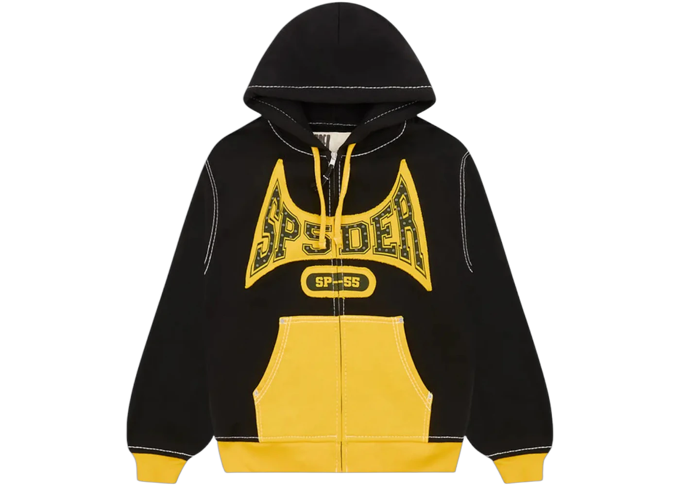 Sp5der T&F Zip Hoodie Black