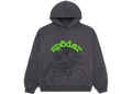 Sp5der Wait Web Hoodie Slate Grey