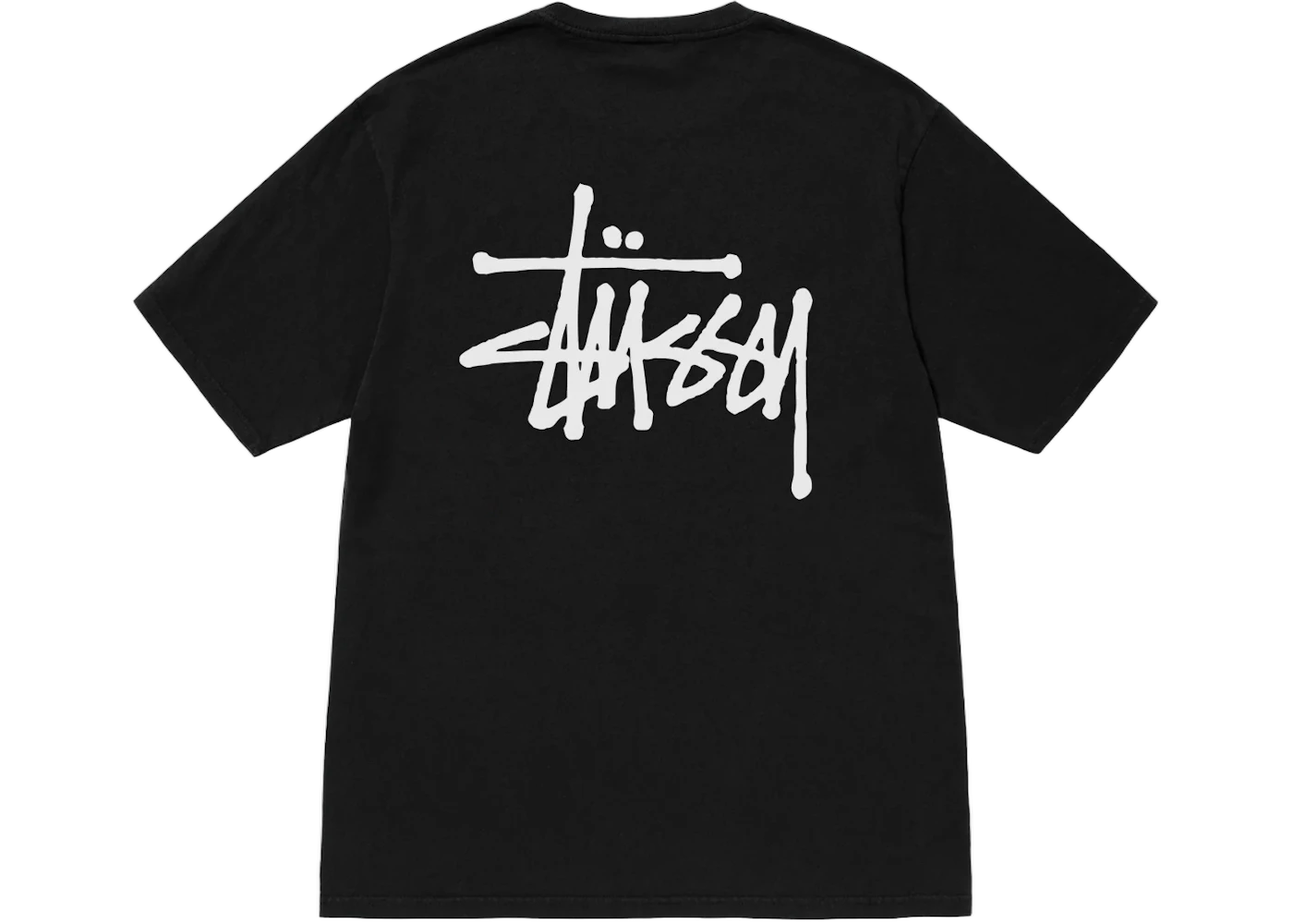 Stussy Basic Pigment Dyed Tee Black, Black (1904838-BLAC)