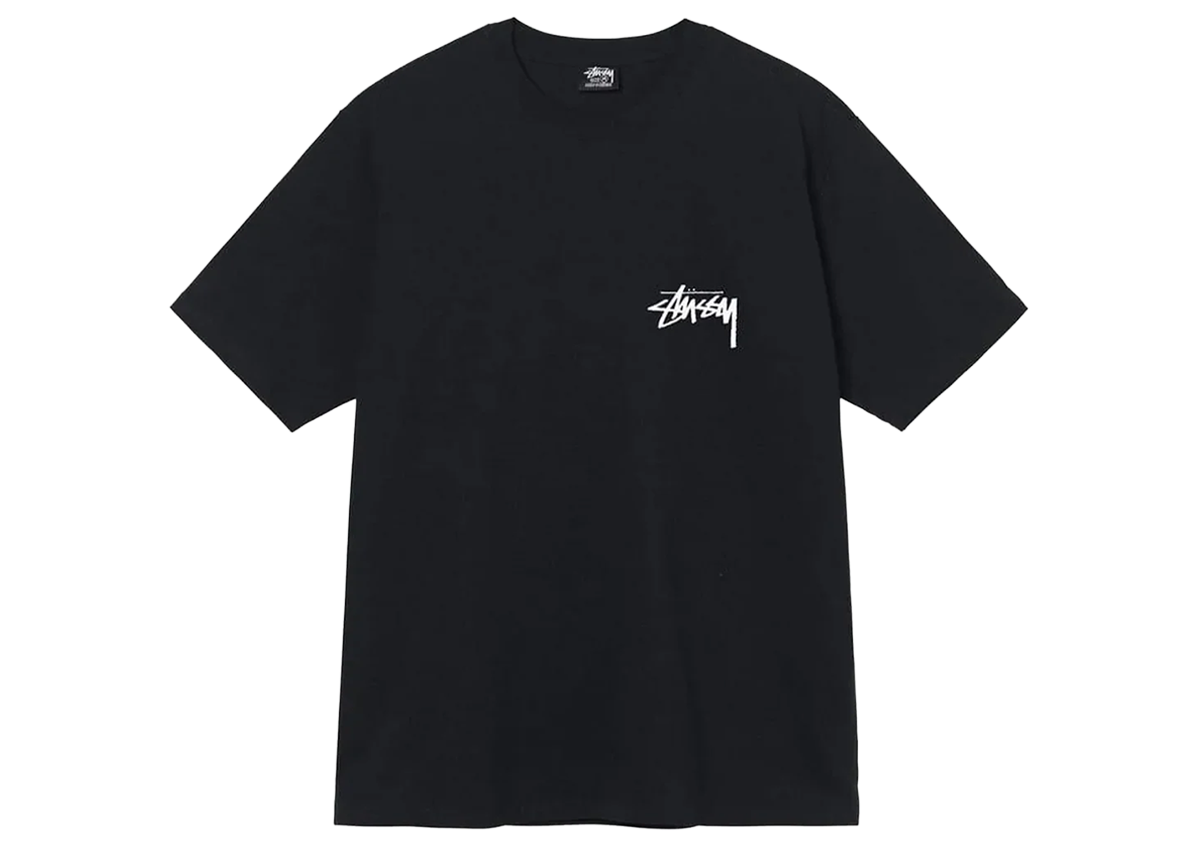 Stussy Fuzzy Dice Tee Black