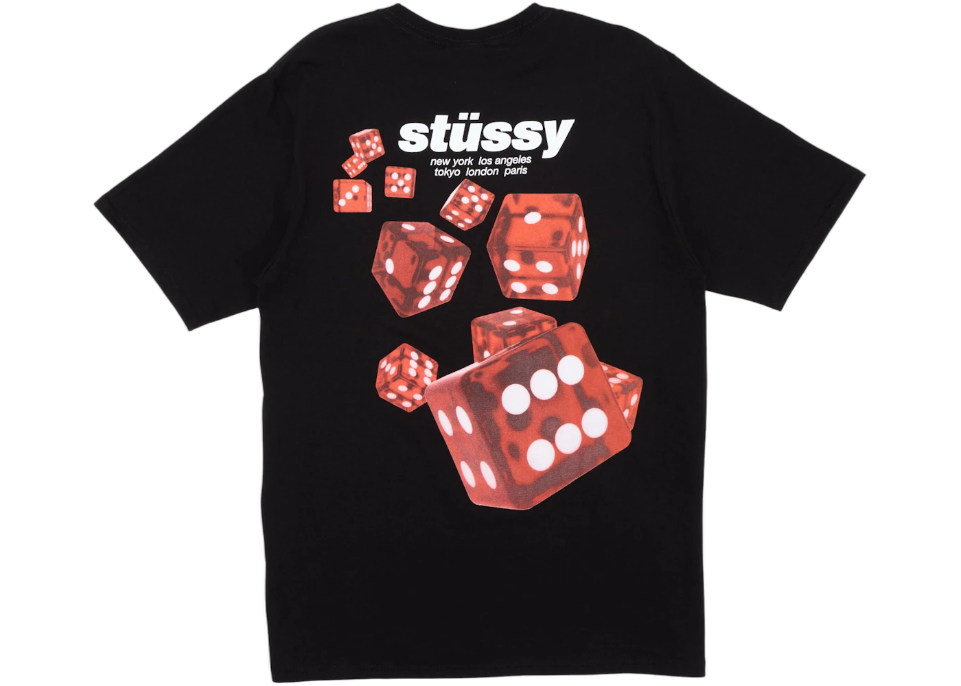 Stussy Rollers Tee Black, Black (stussy-rollers-tee-black)