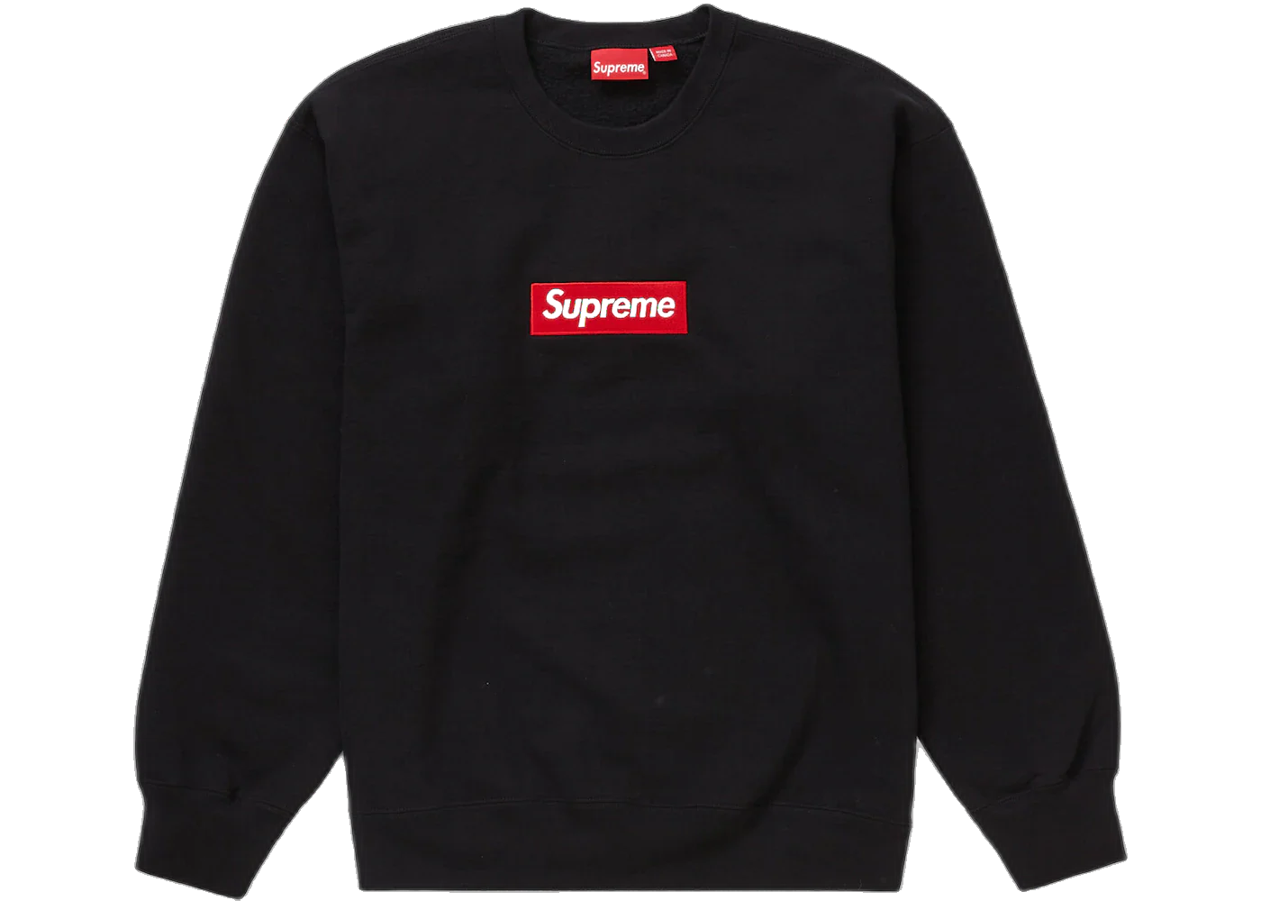 Supreme Box Logo Crewneck (FW22) Black, Black (supreme-box-logo-crewneck-fw22-black)