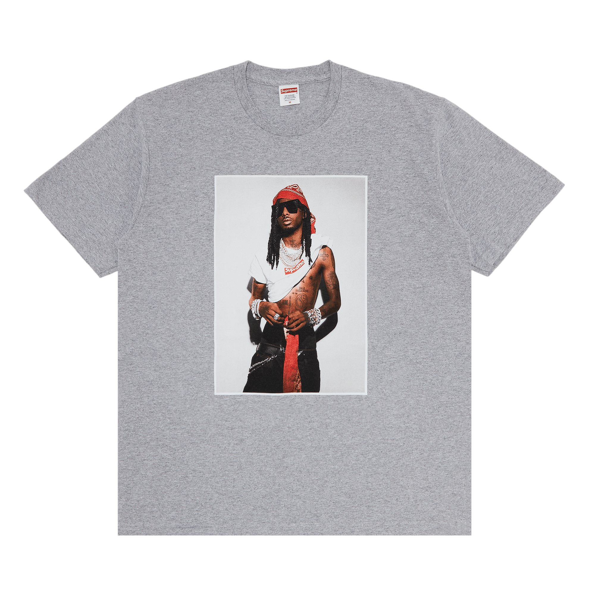 Supreme Playboi Carti Tee Heather Grey, Heather Grey (supreme-playboi-carti-tee-heather-grey)