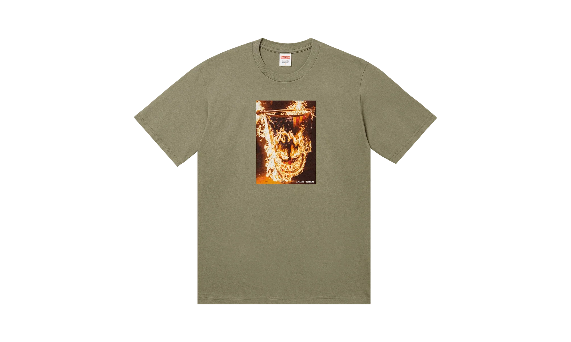 Supreme x Spitfire Flag T-Shirt Light Olive