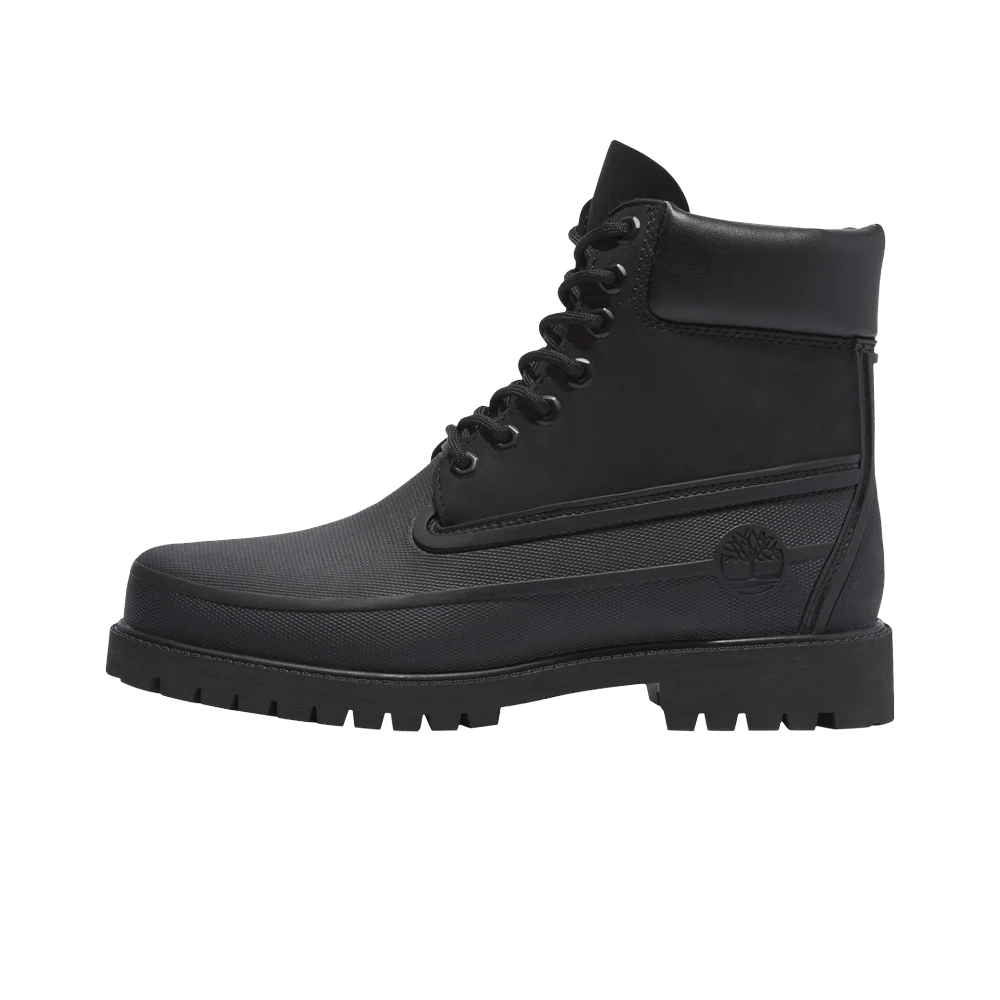 Timberland Rubber Toe 6" Boot Remix Blackout Full Grain, Black (TB0A5QUC 001)