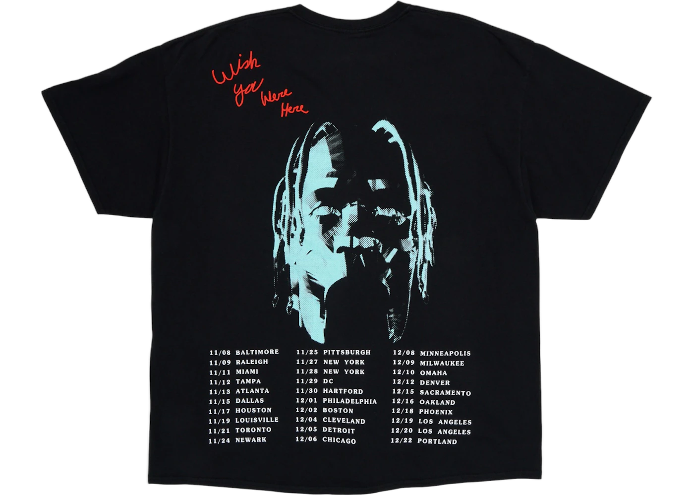 Travis Scott Astroworld Tour T-Shirt Black