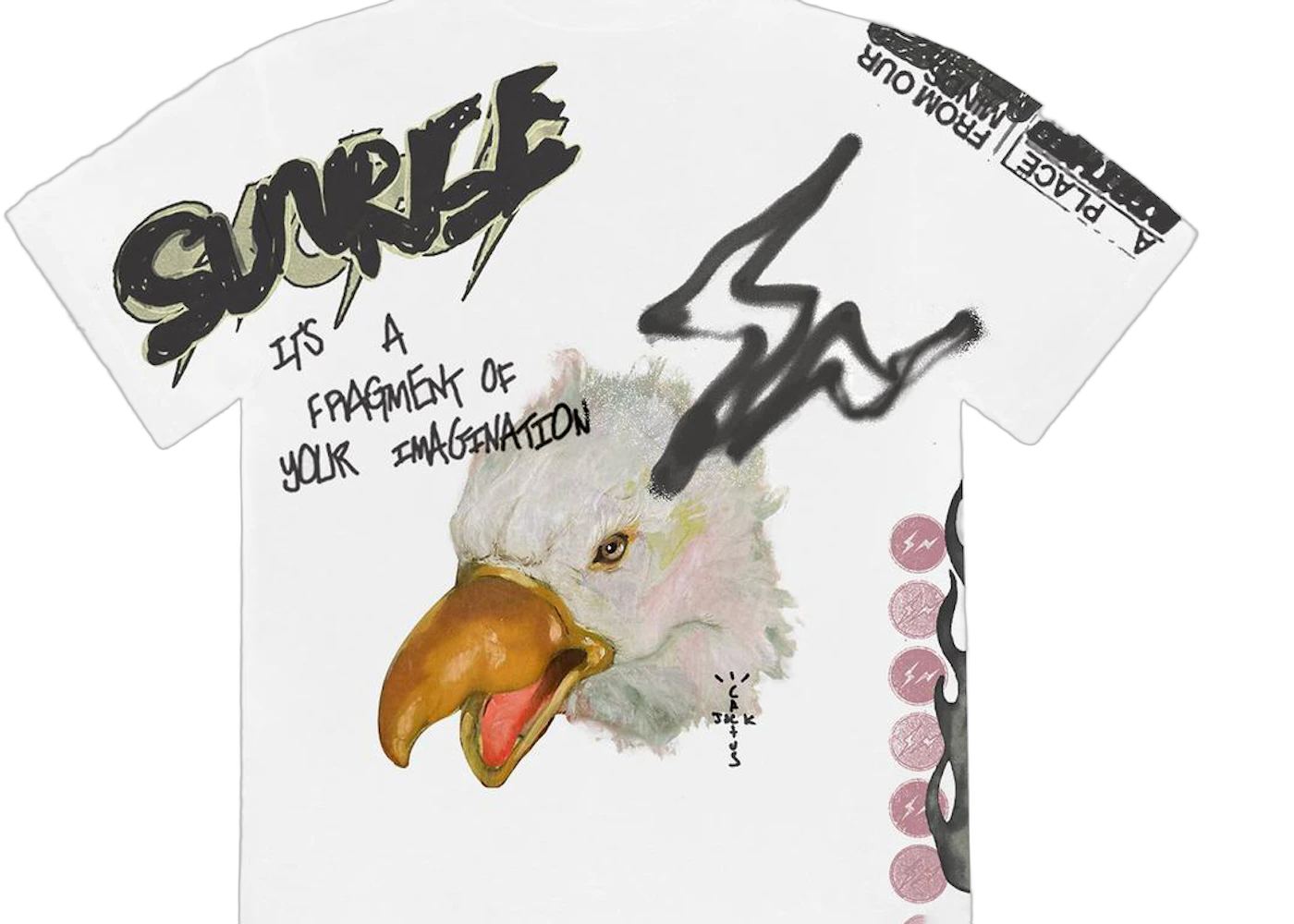 Travis Scott Cactus Jack For Fragment Sunrise T-Shirt White