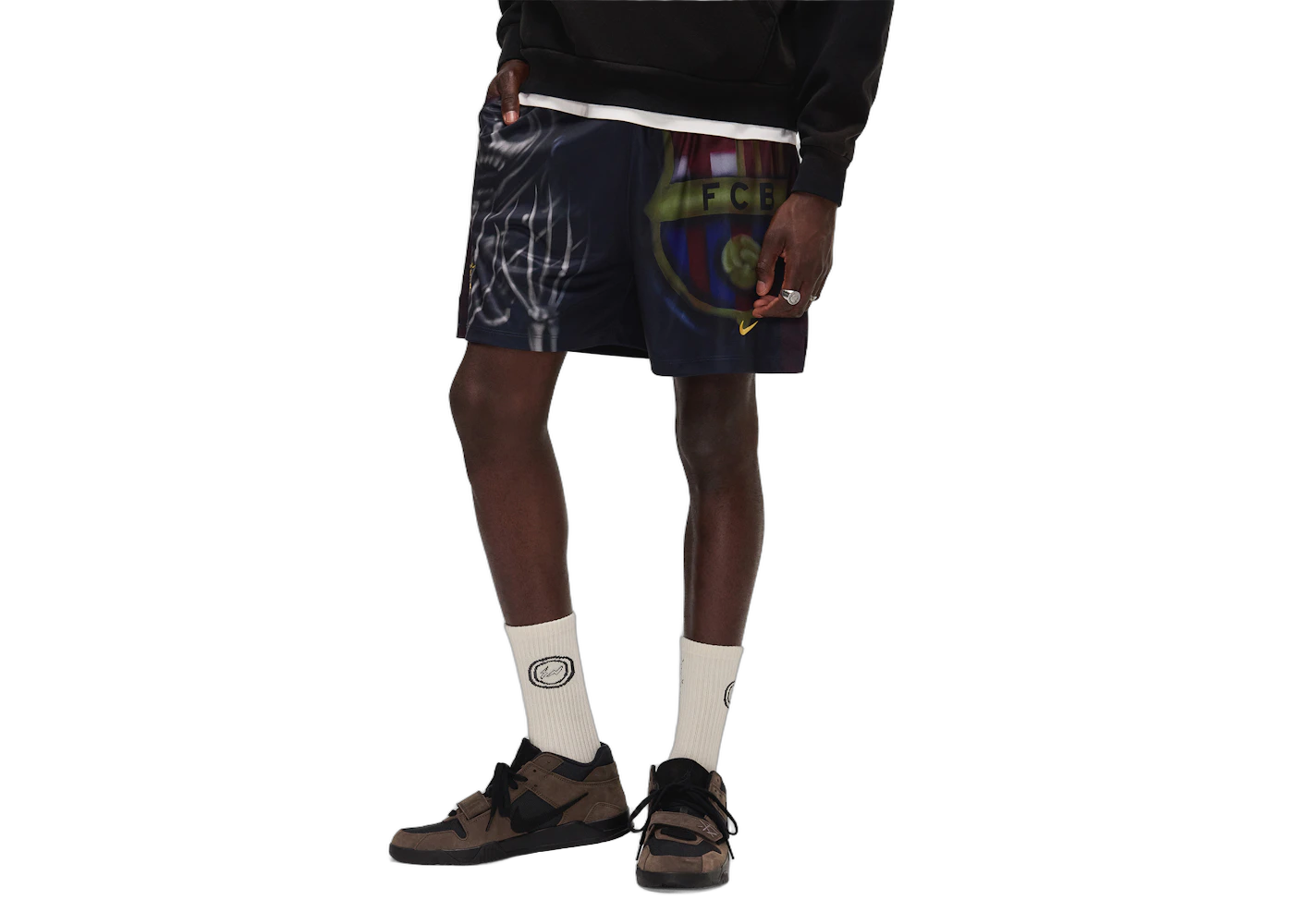 Travis Scott x Nike x FC Barcelona Skeleton Home Shorts Multicolor