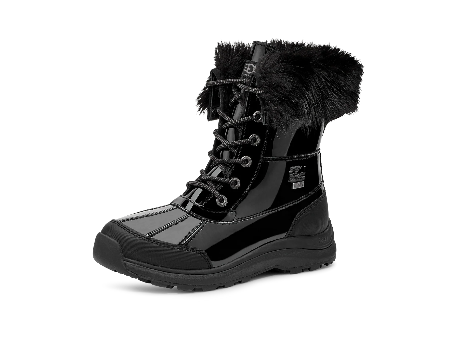 UGG Adirondack III Patent Boot Black, Black (1132991-BLK)