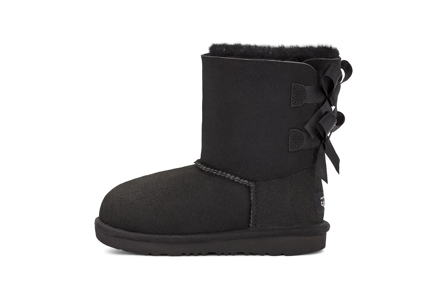 UGG Bailey Bow II Boot Black (Kids), Black (1017394K-BLK)