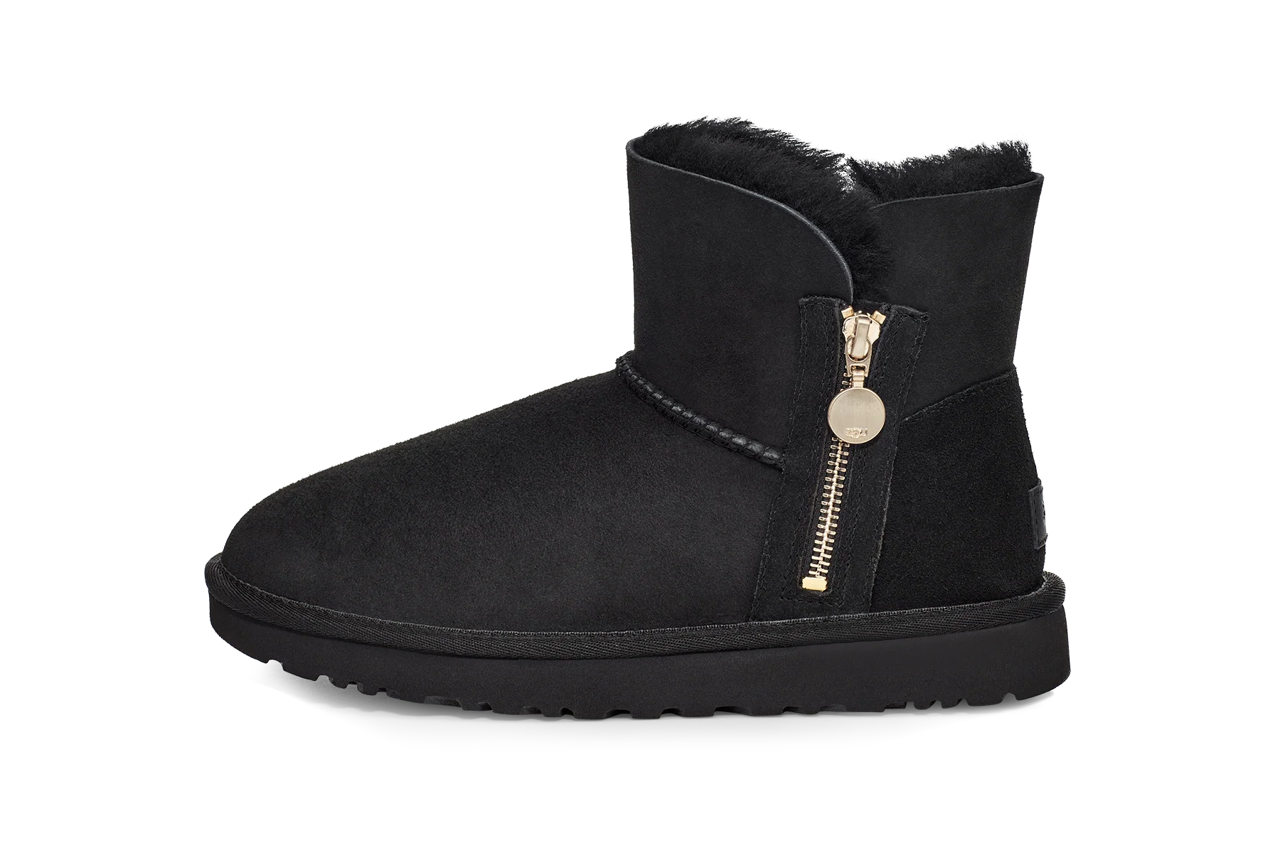 UGG Bailey Zip Mini Boot Black, Black (1112481-BLK)