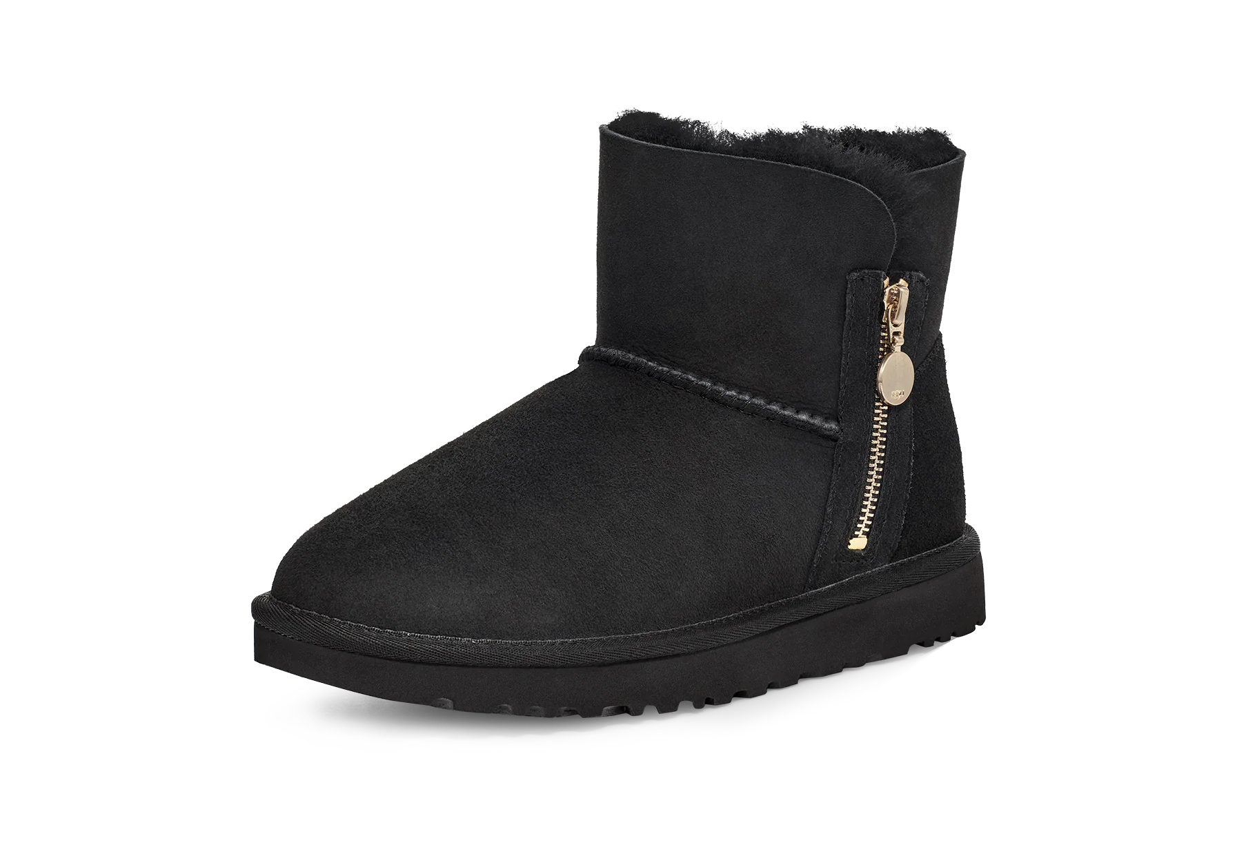 UGG Bailey Zip Mini Boot Black, Black (1112481-BLK)