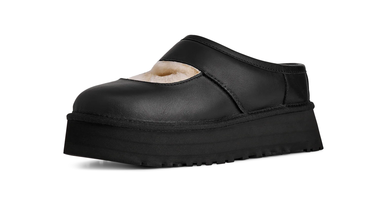 UGG Bea Mary Jane Leather Black, Black (1172871-BLK)