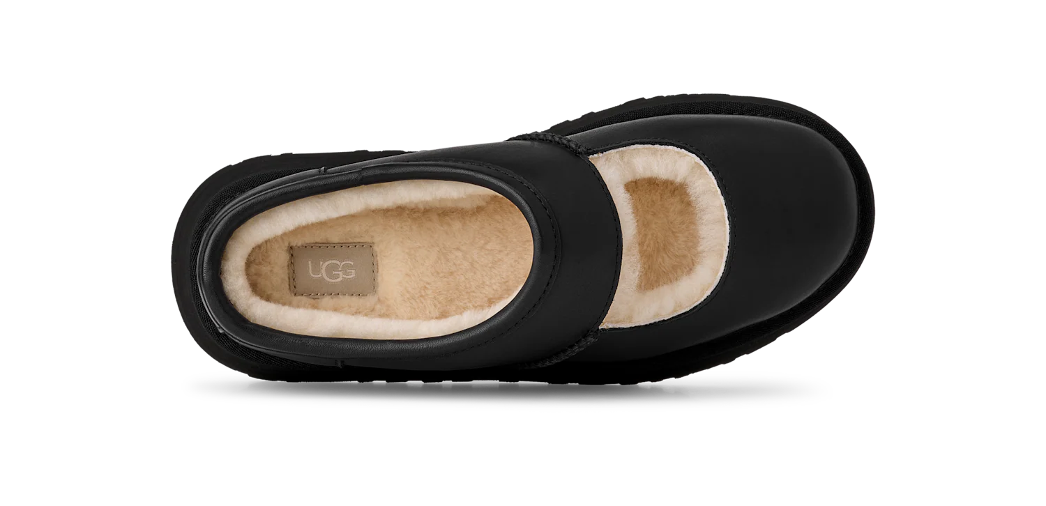 UGG Bea Mary Jane Leather Black, Black (1172871-BLK)