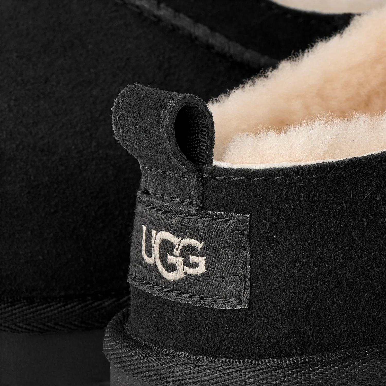 UGG Classic Micro Slipper Black (Kids), Black (1174410K-BLK)