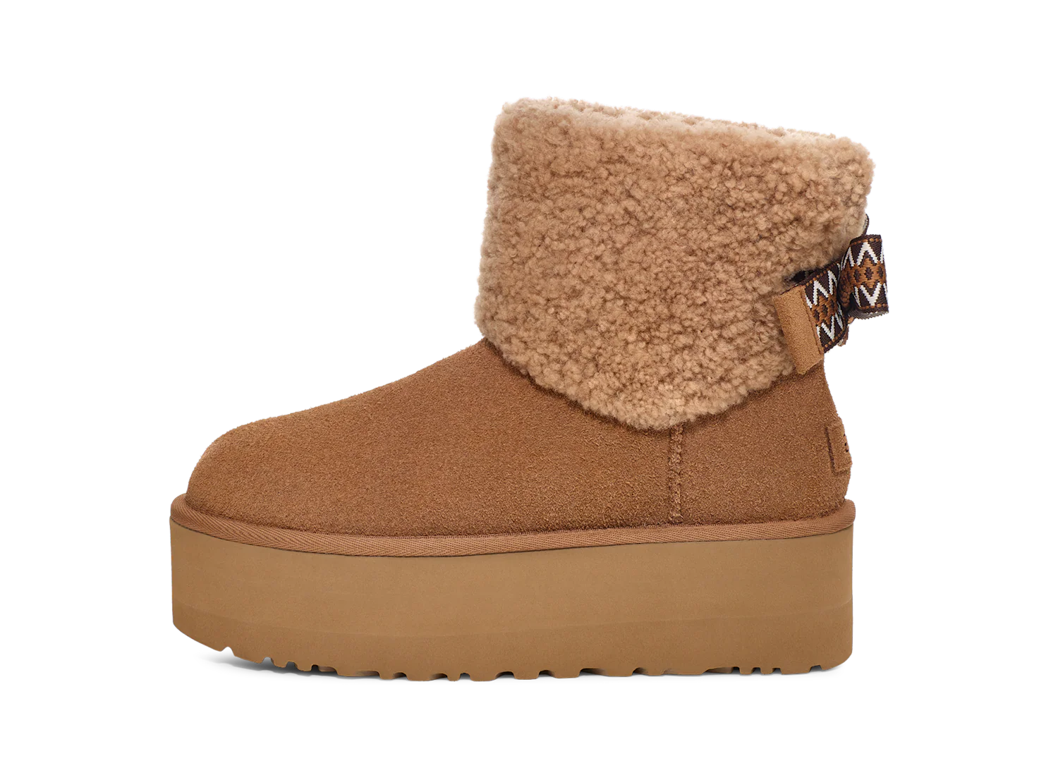 UGG Classic Mini Maxi Curly Boot Chestnut, Chestnut (1158267-CHE)