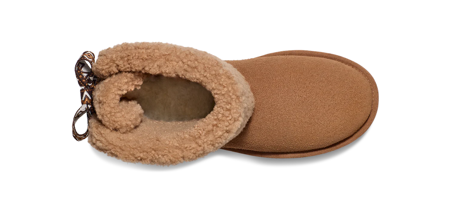 UGG Classic Mini Maxi Curly Boot Chestnut, Chestnut (1158267-CHE)