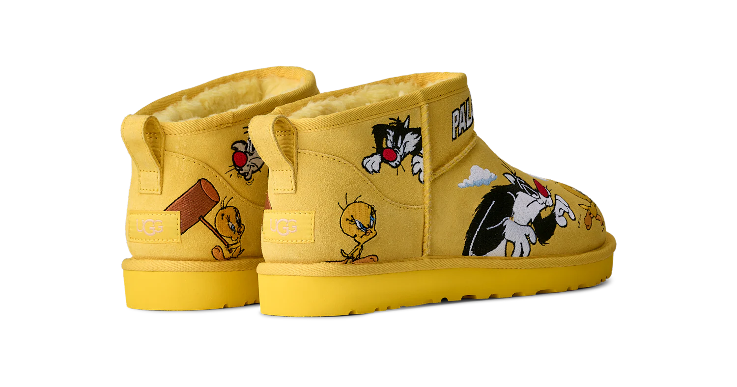 UGG Classic Ultra Mini Boot Palace x Looney Tunes Yellow
