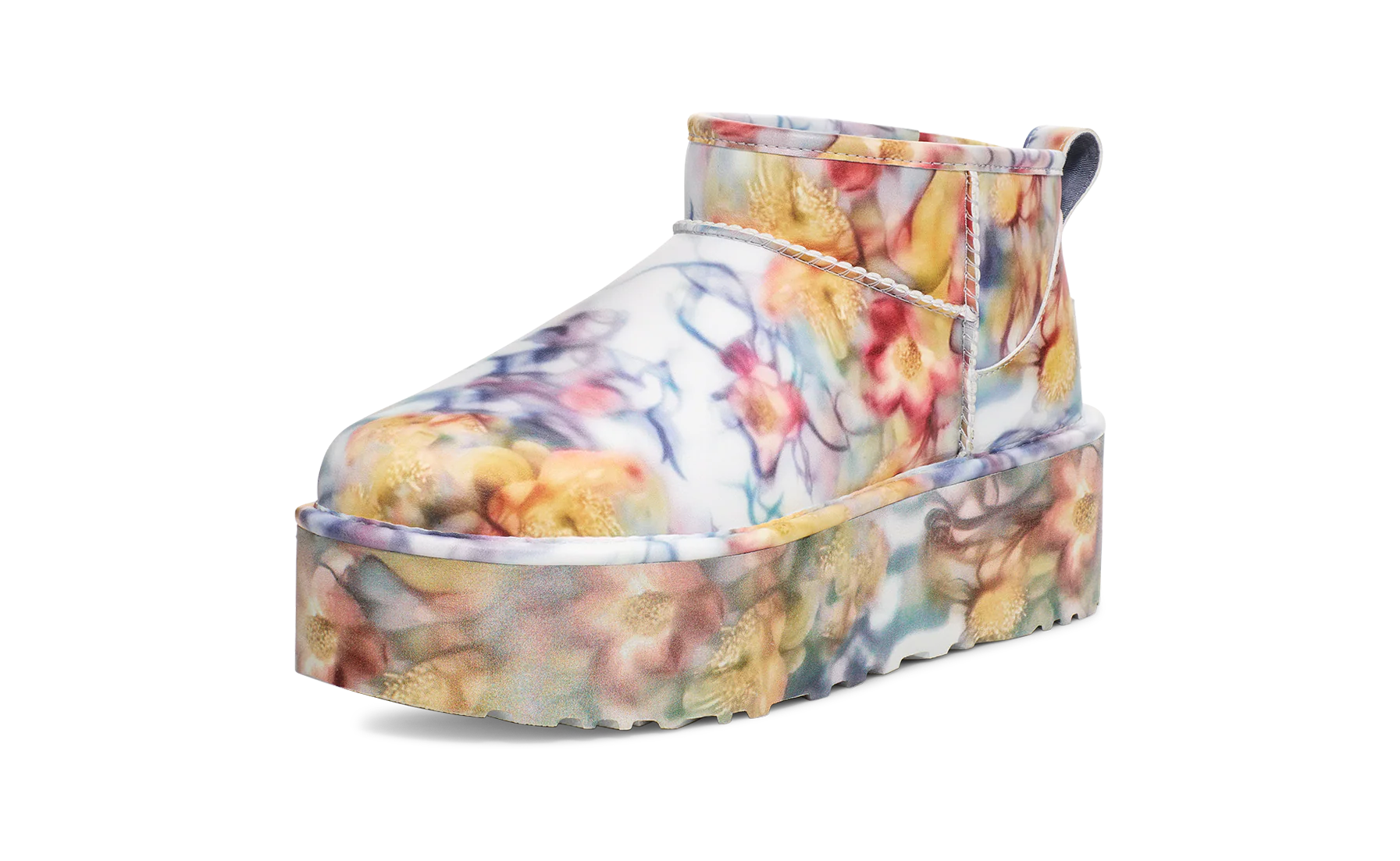UGG Classic Ultra Mini Platform Boot Collina Strada Light Blue Floral, Light Blue/Floral (1170171-LLF)