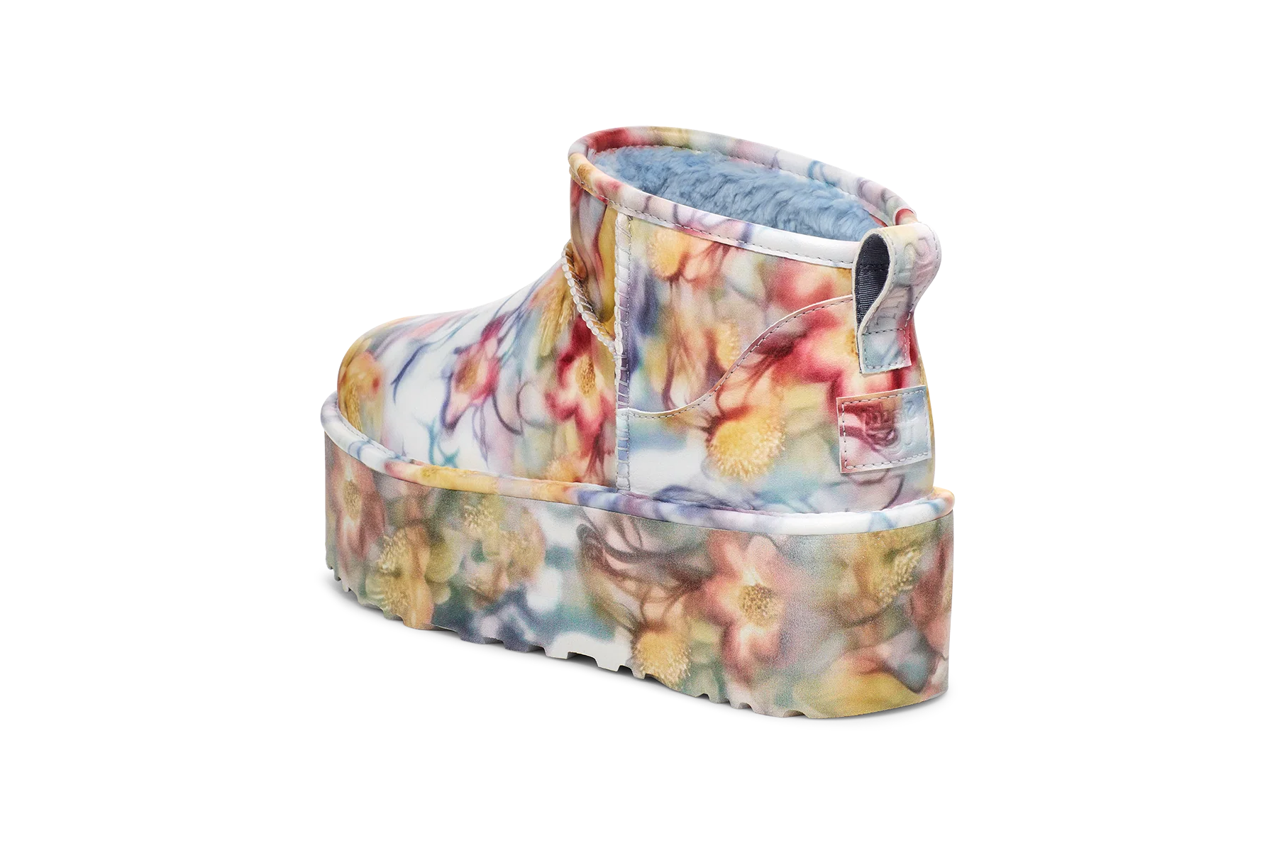 UGG Classic Ultra Mini Platform Boot Collina Strada Light Blue Floral, Light Blue/Floral (1170171-LLF)