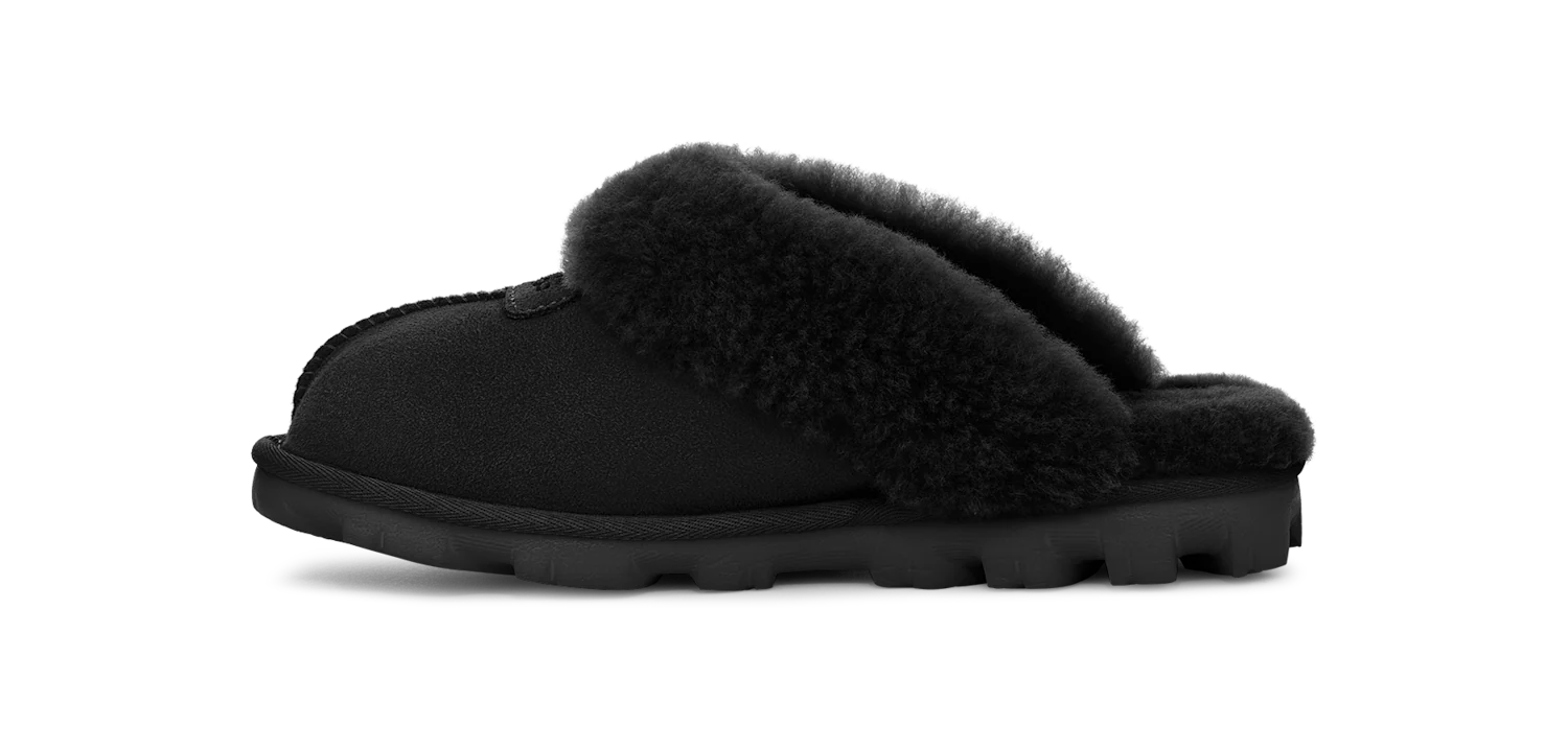 UGG Coquette Slipper Black, Black (5125-BLK)